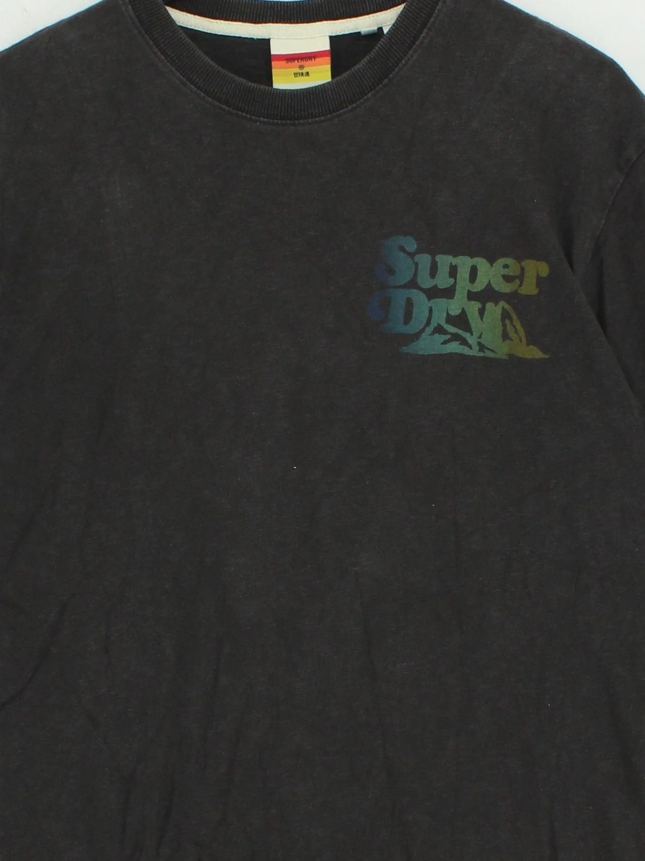 Superdry Men's T-Shirt M Black Graphic 100% Cotton Basic - Image 3