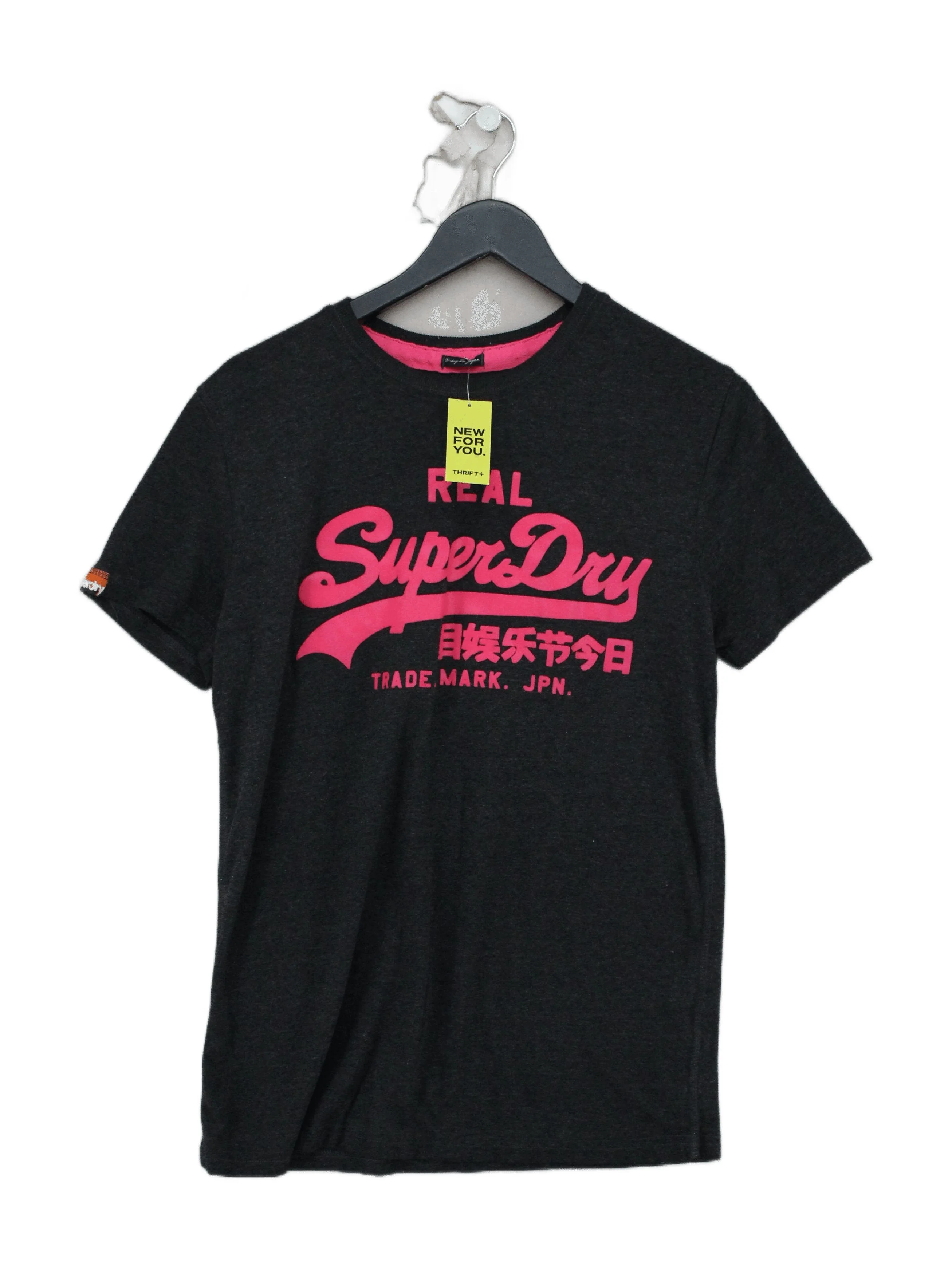 Superdry Men's T-Shirt M Grey Graphic Cotton with Polyester Basic