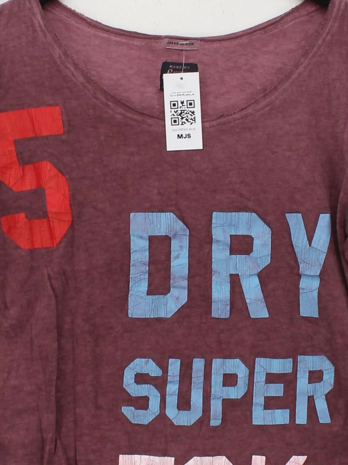 Superdry Men's T-Shirt M Red Graphic 100% Cotton Basic - Image 3