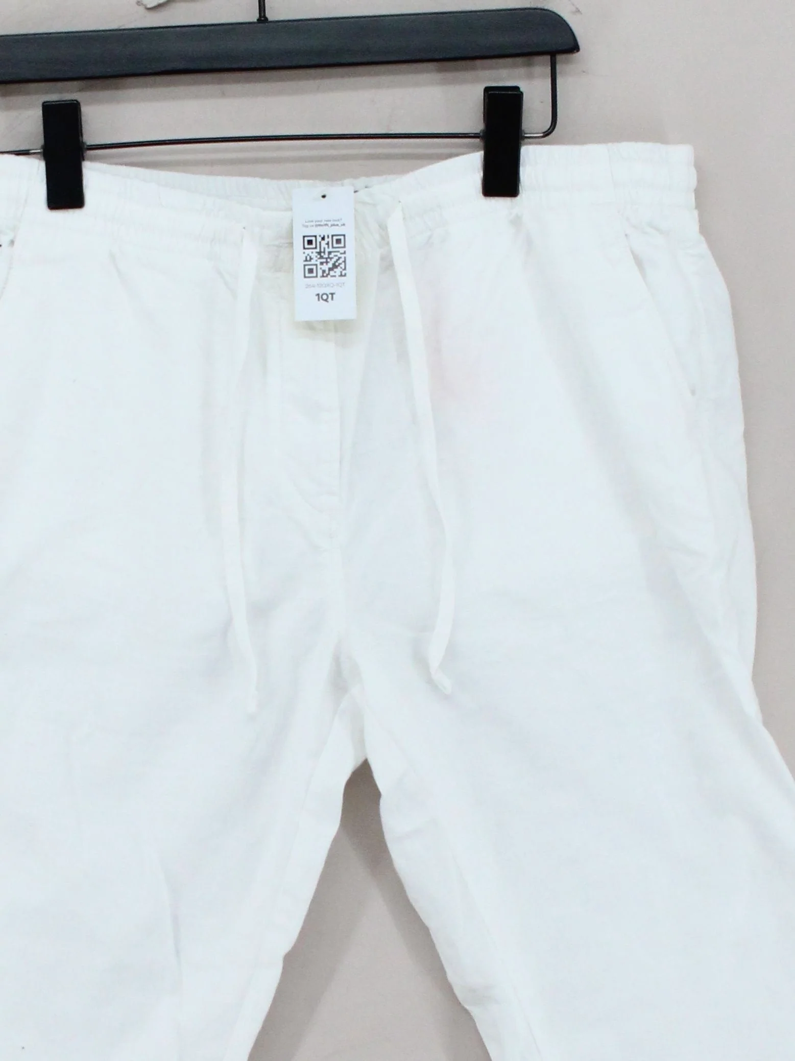 Superdry Men's Trousers M White Linen with Cotton Straight Chino - Image 3