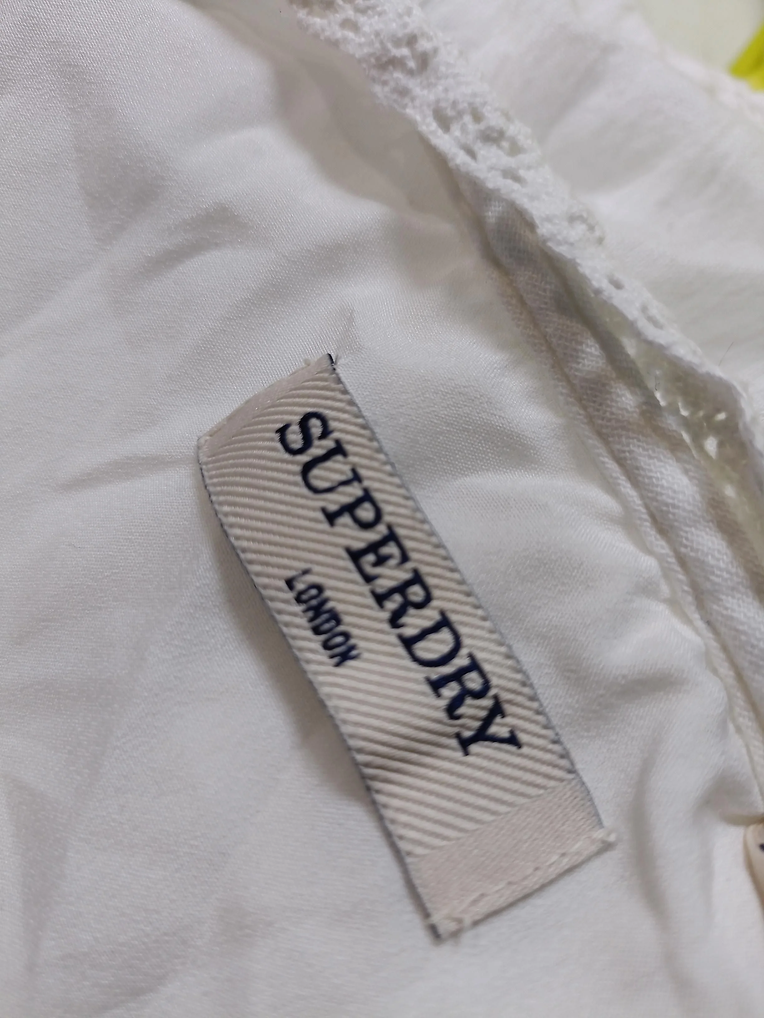 Superdry Shirt Midi Dress UK12 in White - Image 5