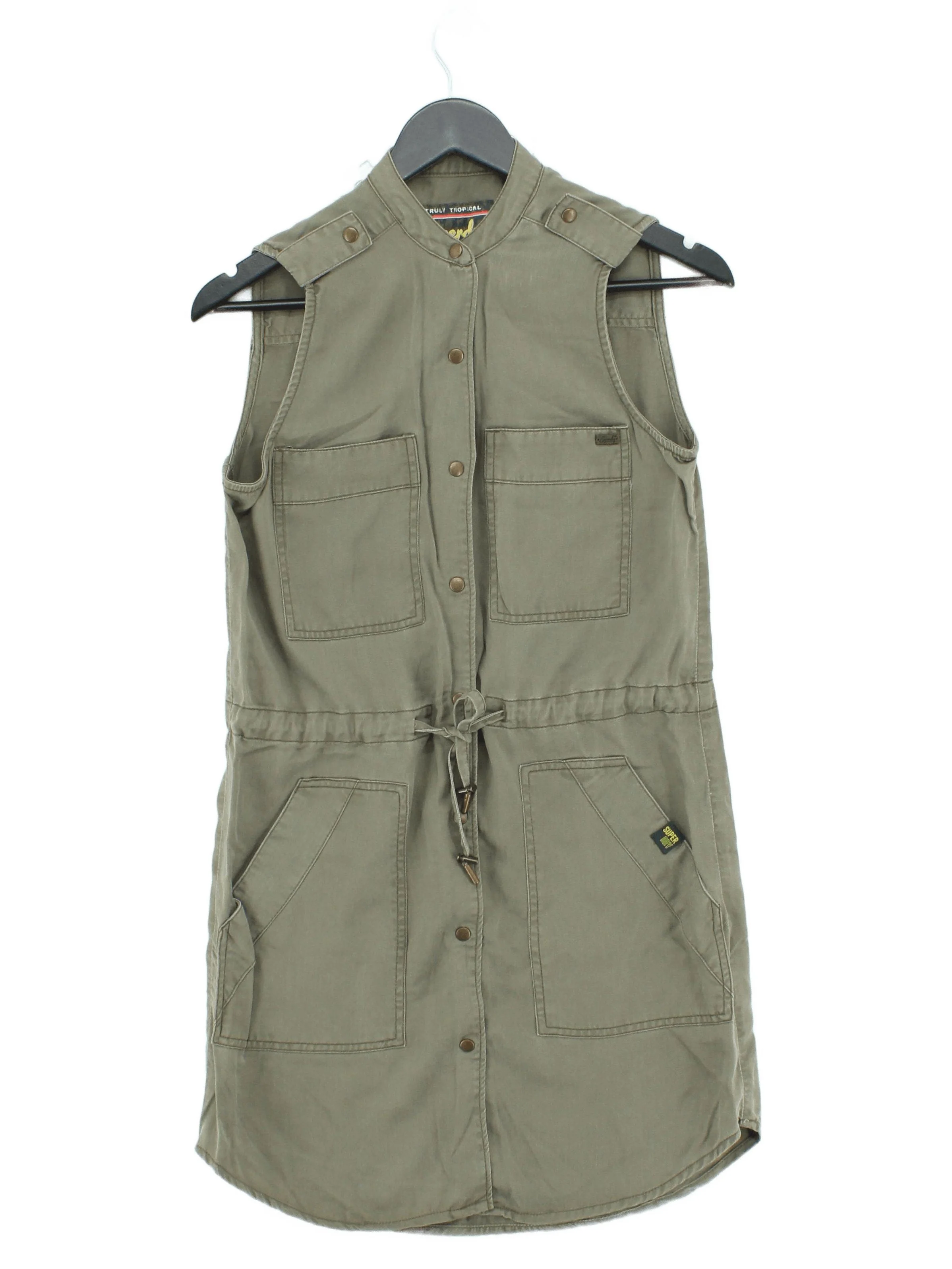 Superdry Shirt Mini Dress XS in Green
