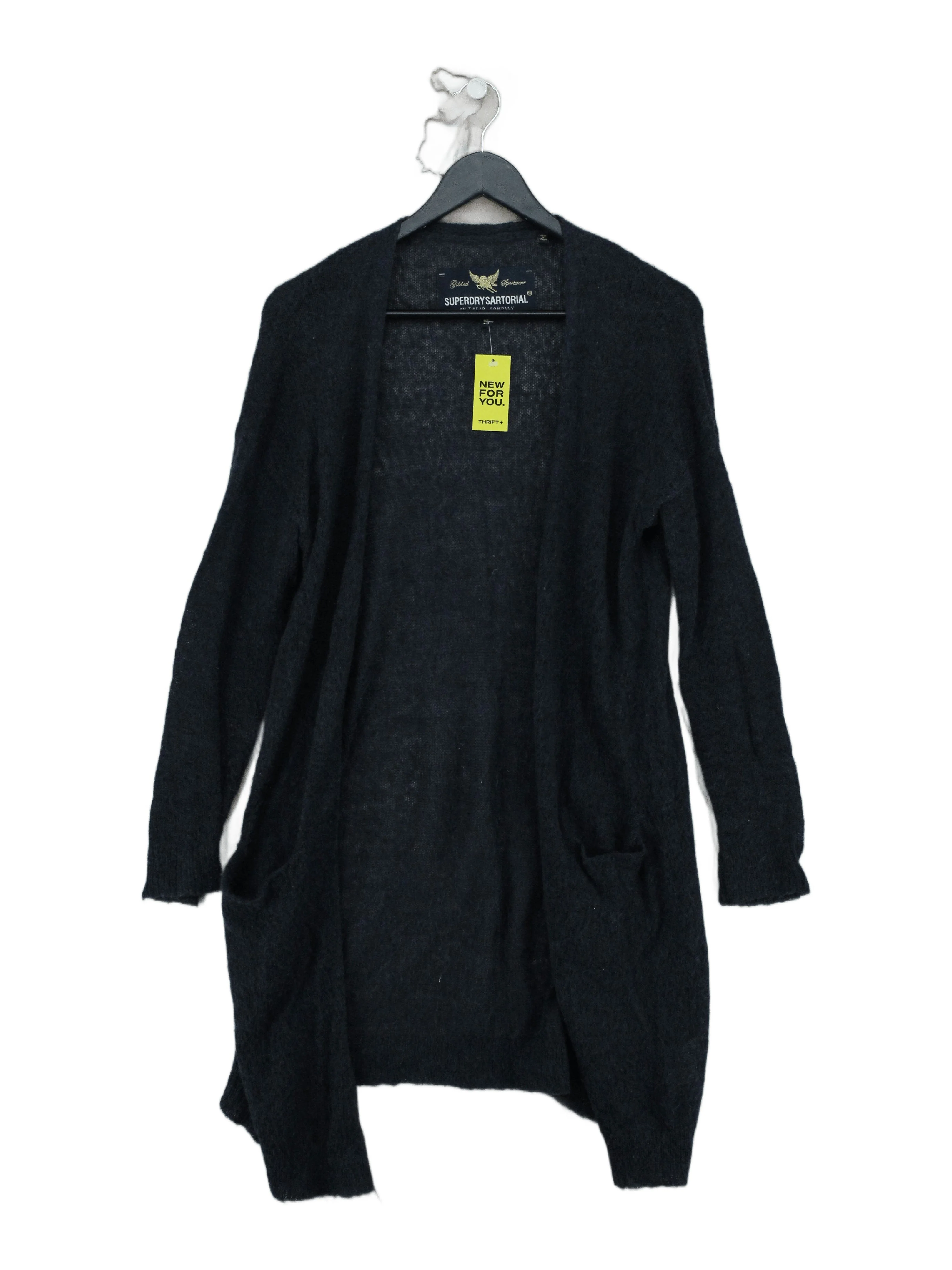 Superdry Women's Cardigan S Black 100% Other V-Neck Cardigan