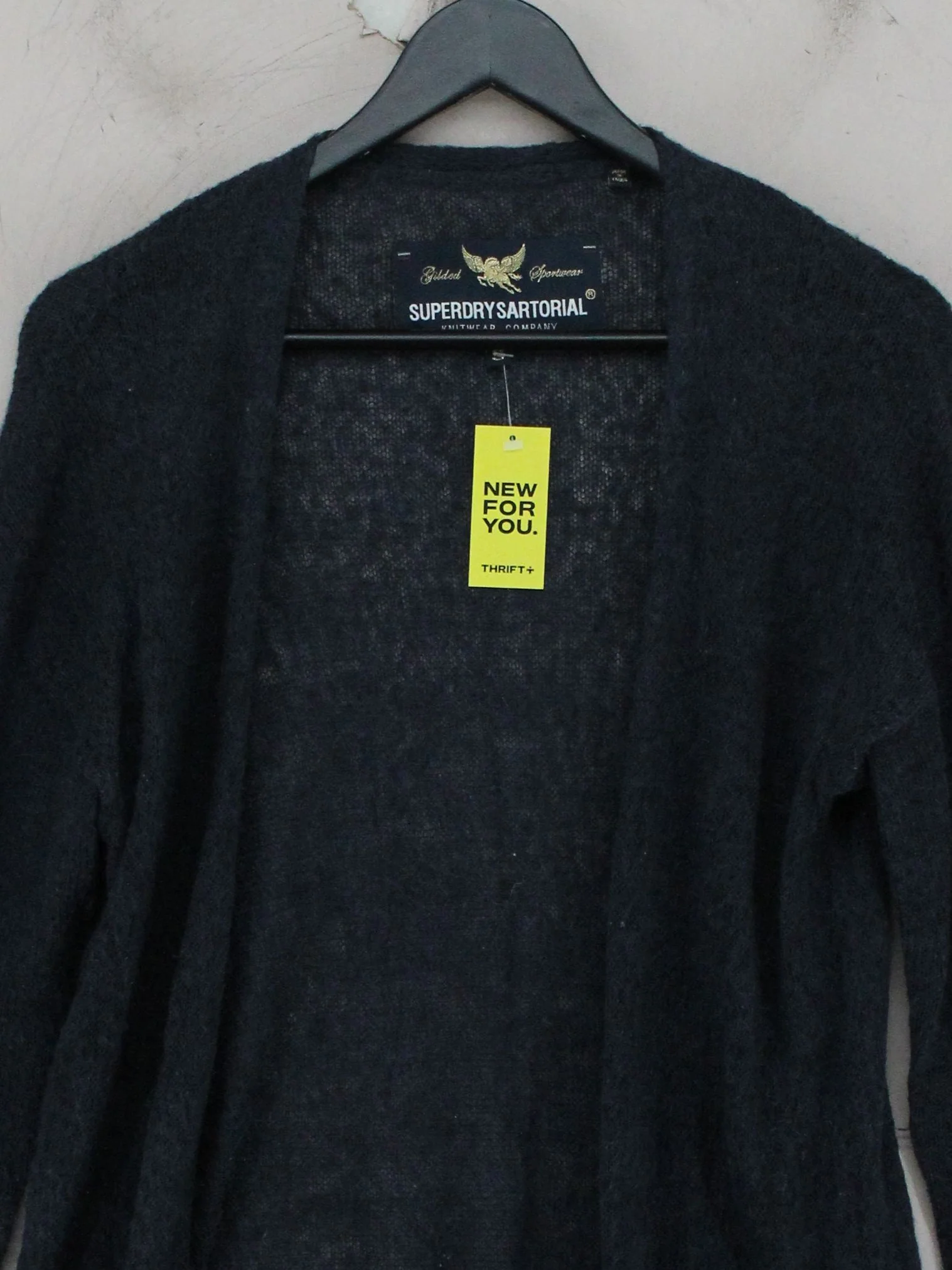 Superdry Women's Cardigan S Black 100% Other V-Neck Cardigan - Image 3