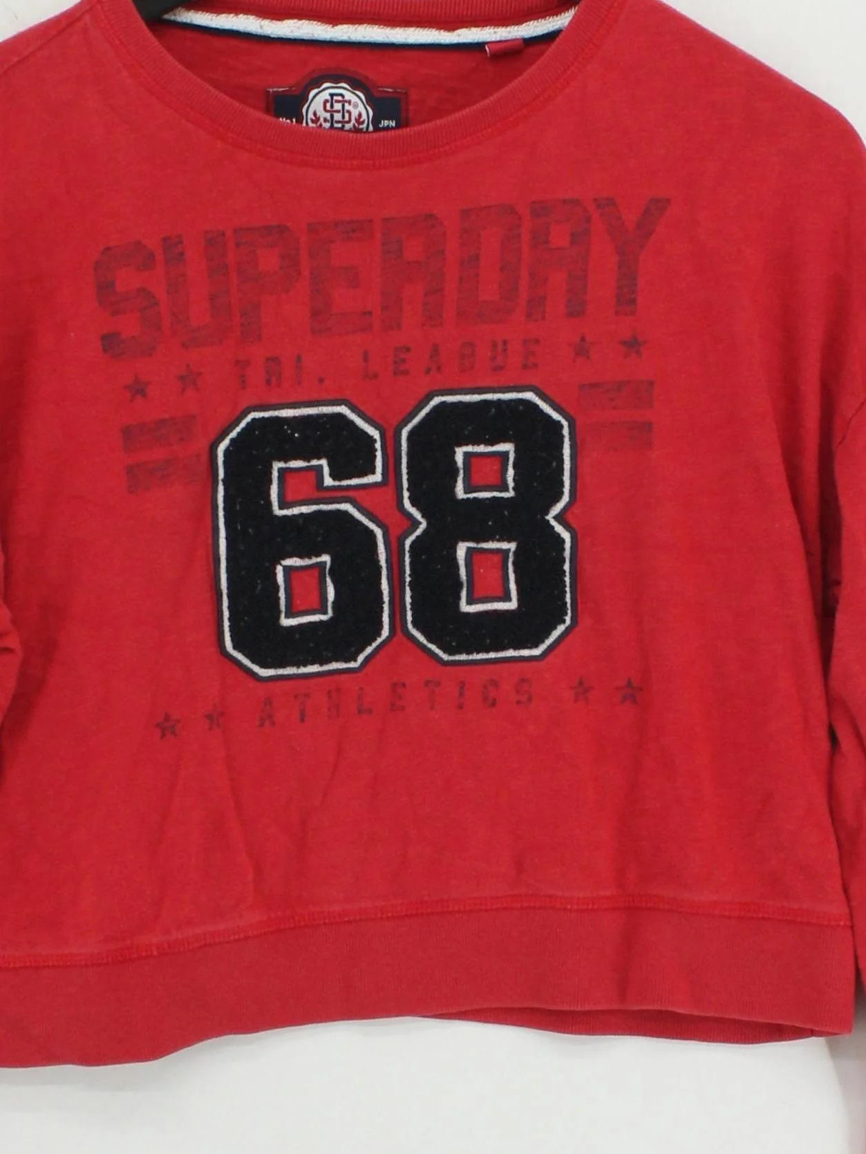 Superdry Women's Hoodie M Red Graphic 100% Cotton Pullover - Image 3