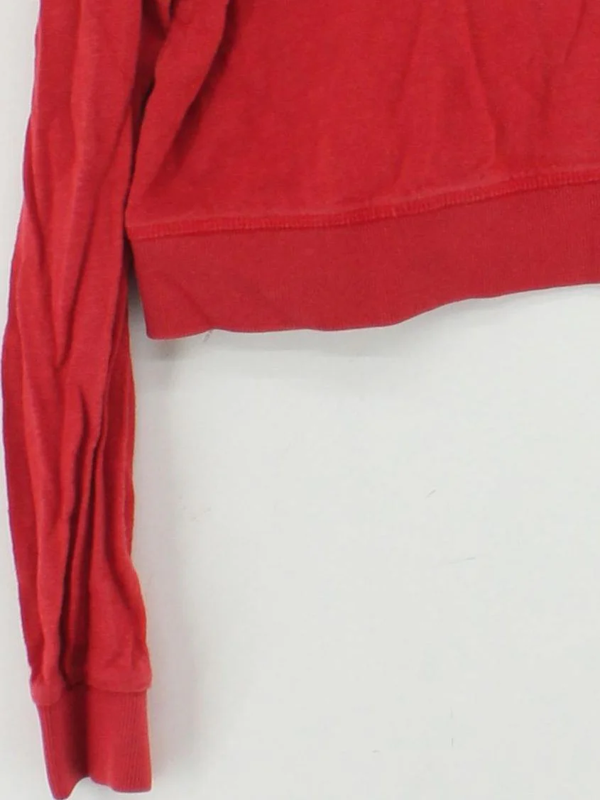 Superdry Women's Hoodie M Red Graphic 100% Cotton Pullover - Image 4