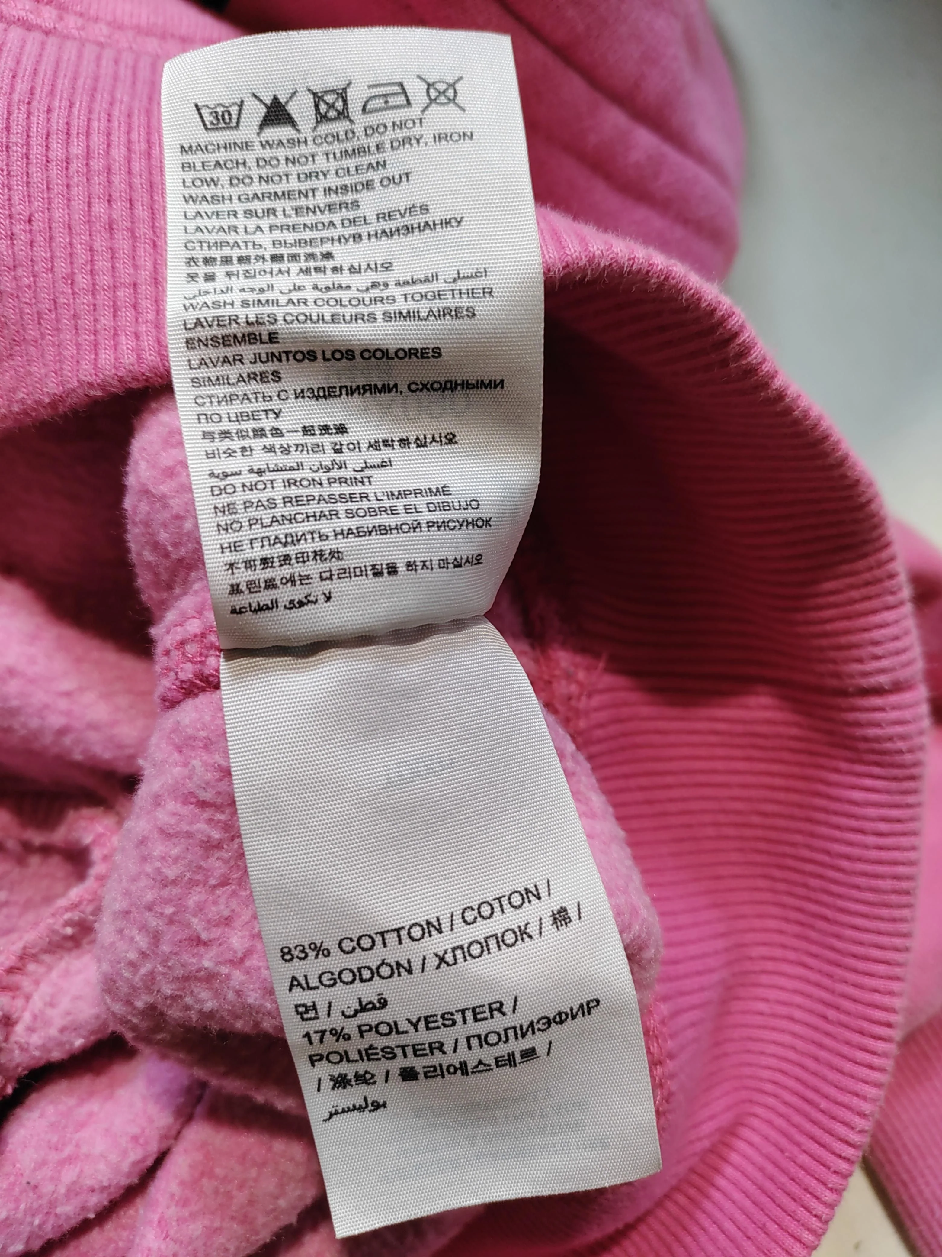 Superdry Women's Hoodie S Pink Graphic Cotton with Polyester Pullover - Image 8