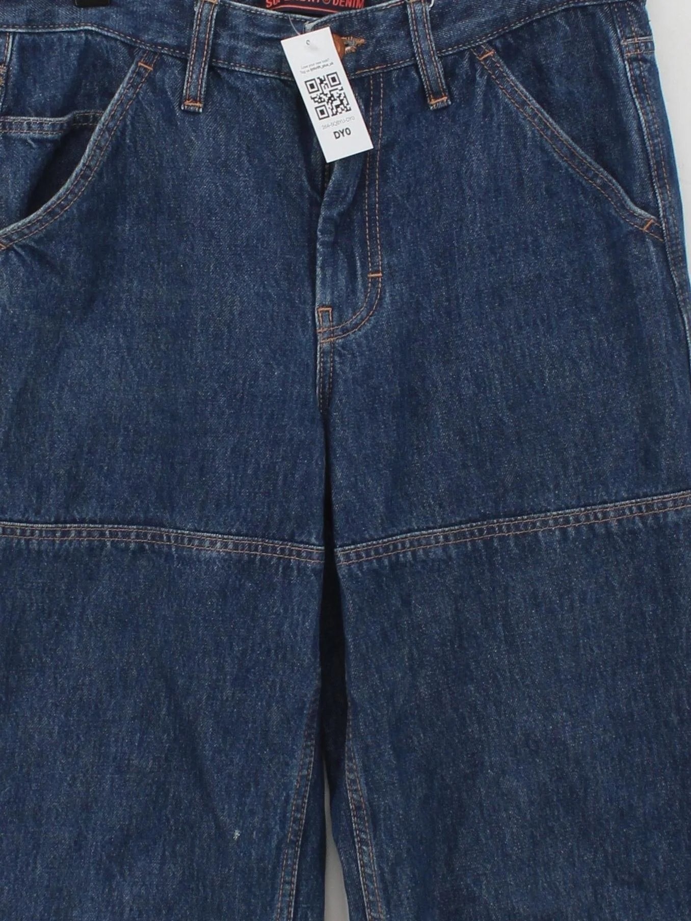 Superdry Women's Jeans W 28 in; L 32 in Blue 100% Cotton Straight - Image 3