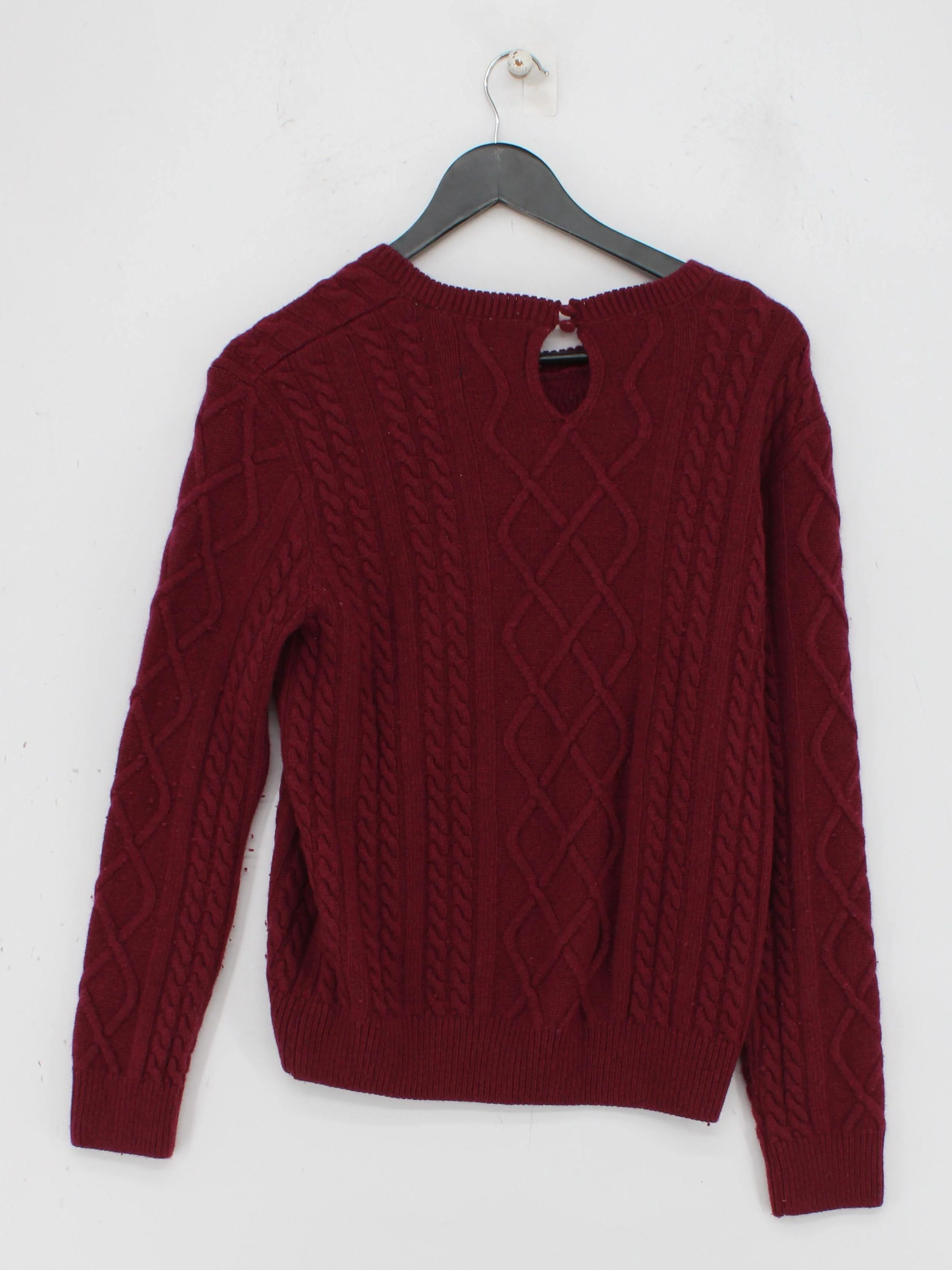 Superdry Women's Jumper UK 8 Red Wool with Polyamide, Viscose, Cashmere Pullover - Image 2
