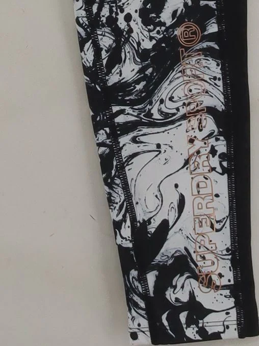 Superdry Women's Leggings S Multi Graphic Polyester with Elastane Full length - Image 4