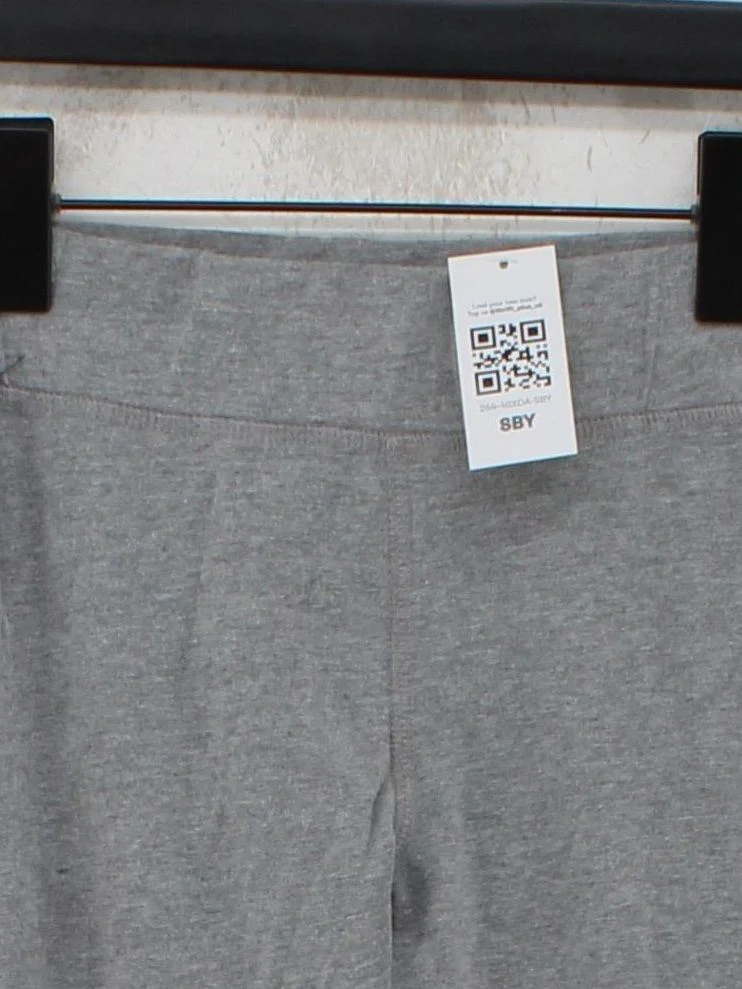 Superdry Women's Leggings UK 6 Grey Cotton with Polyester, Elastane Full length - Image 3