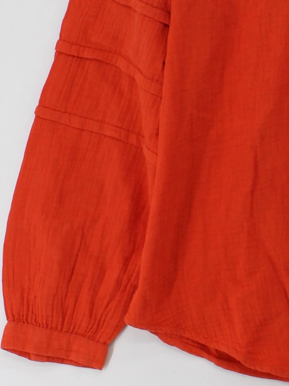 Superdry Women's Shirt UK 14 Orange 100% Cotton Long Sleeve Collared Basic - Image 4
