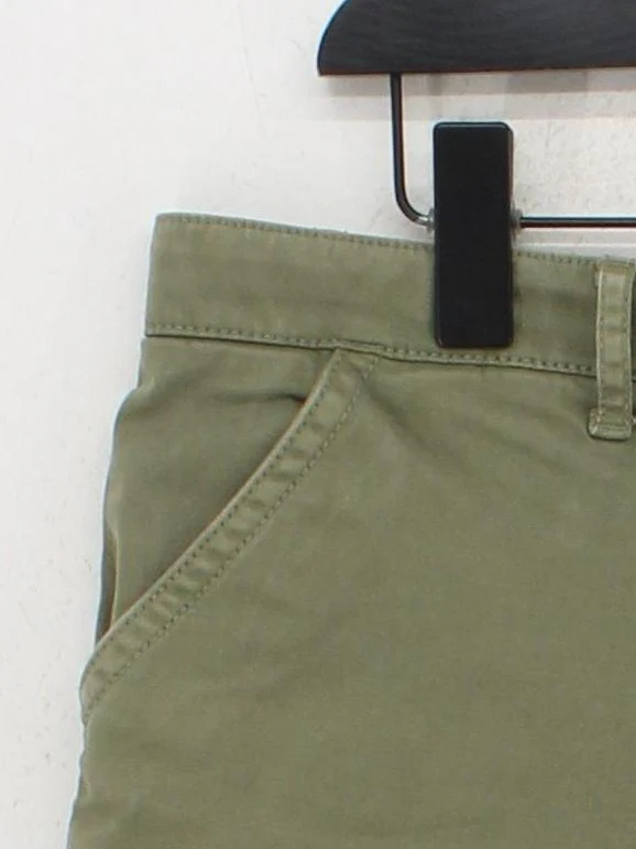 Superdry Women's Shorts UK 14 Green Cotton with Elastane Cut-Off - Image 4