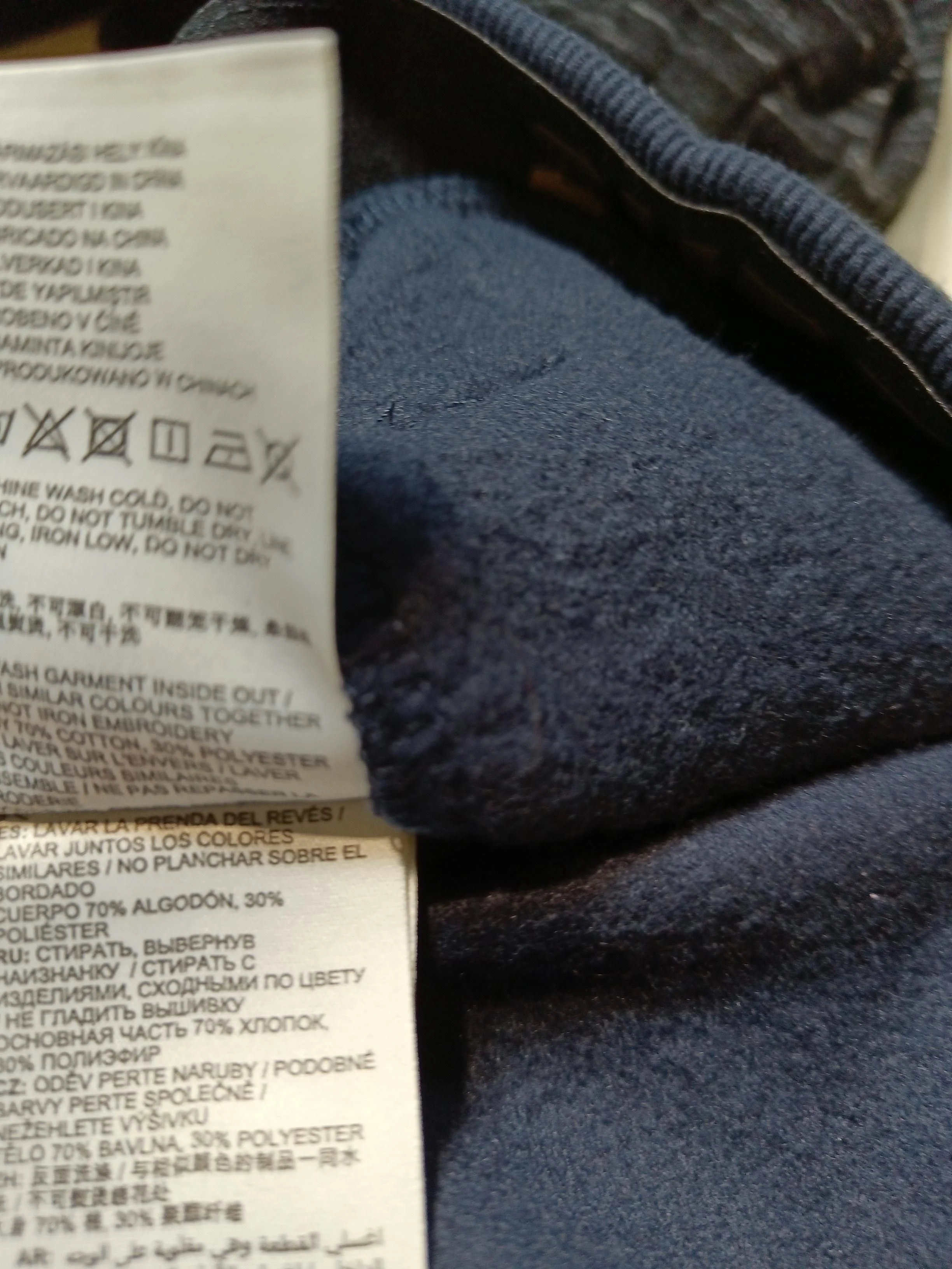 Superdry Women's Sports Bottoms UK 18 Blue Cotton with Polyester Sweatpants - Image 7