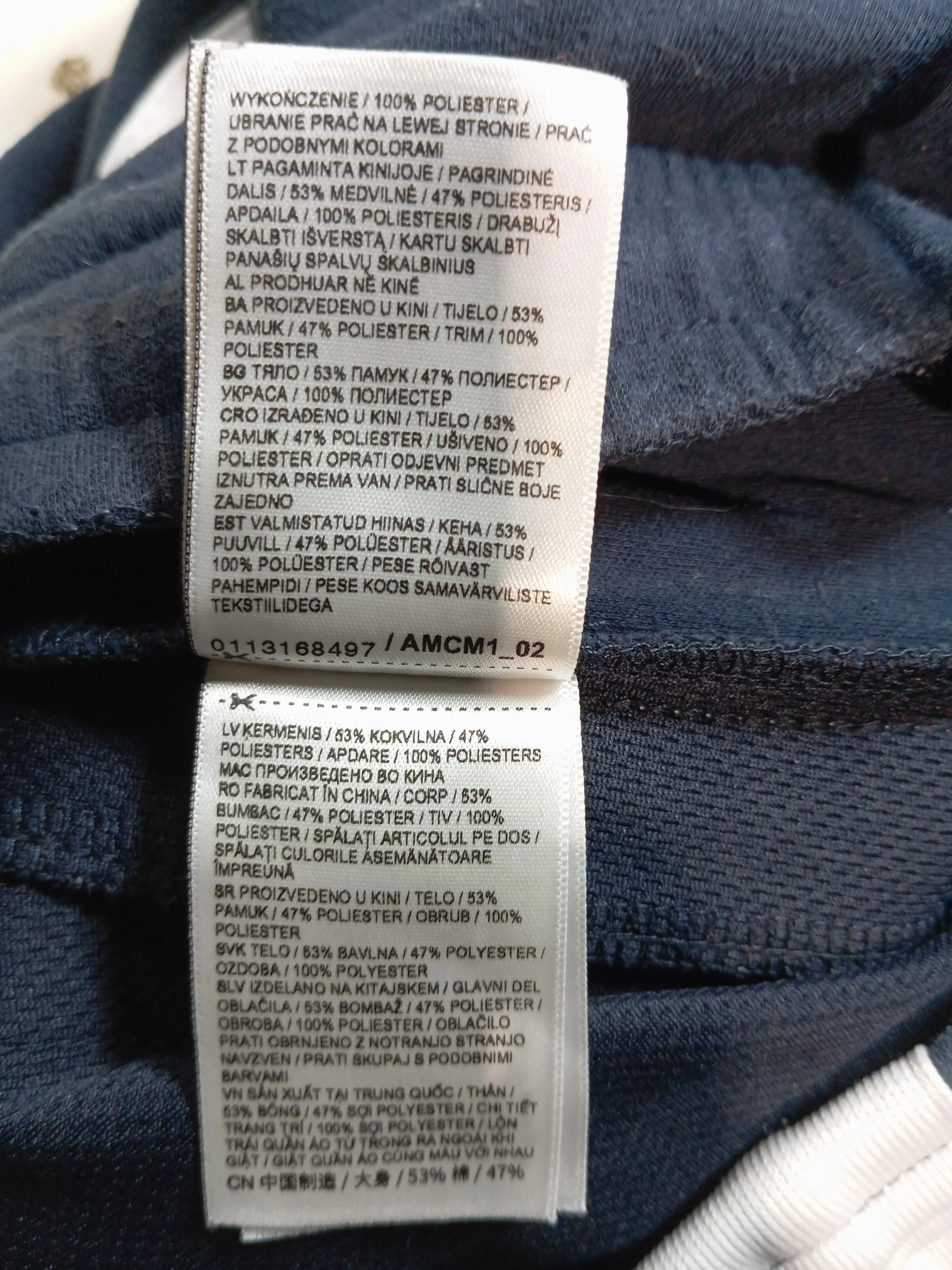 Superdry Women's Sports Bottoms UK 8 Blue Polyester with Cotton Sweatpants - Image 7