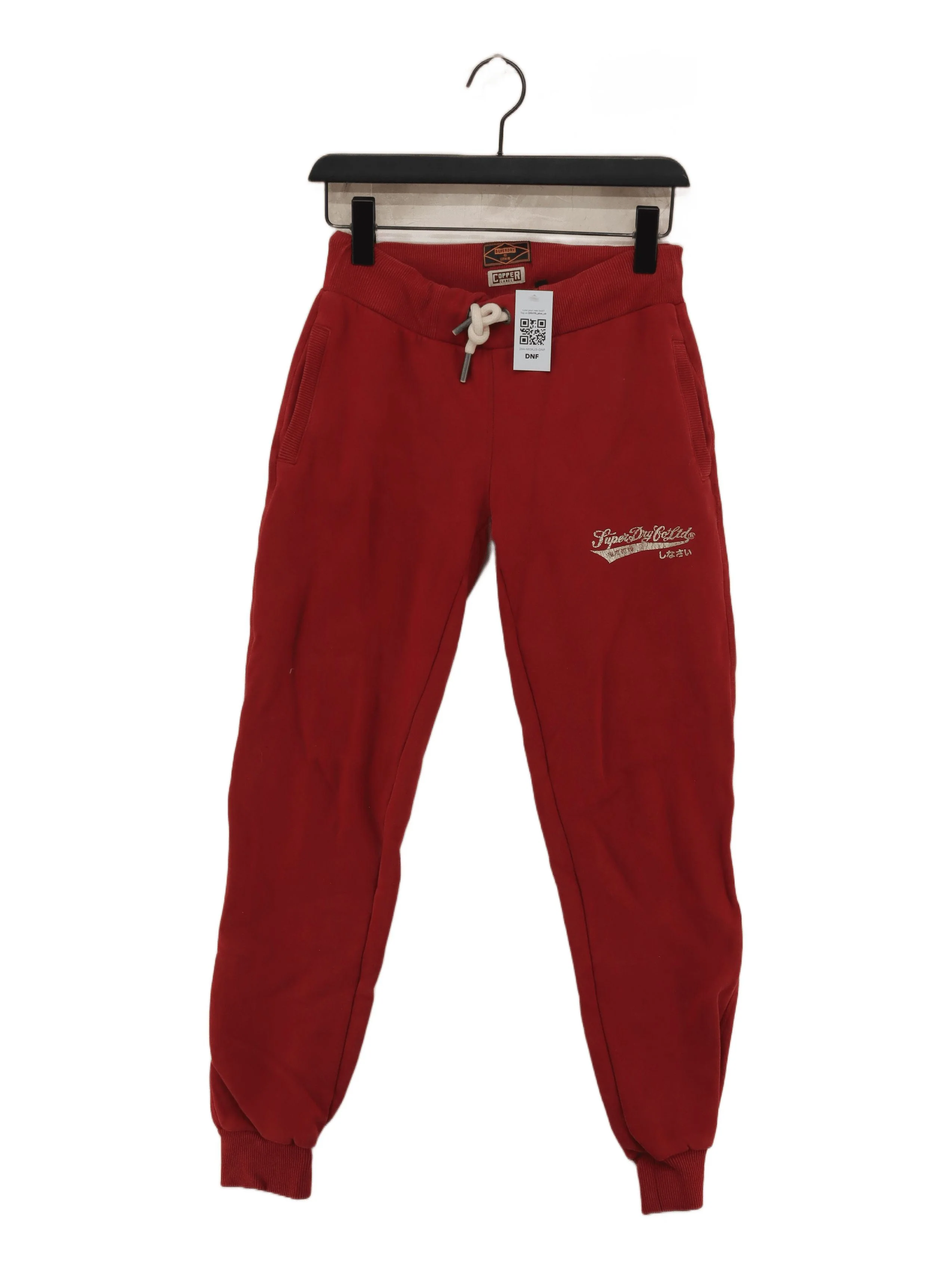 Superdry Women's Sports Bottoms UK 8 Red 100% Other Sweatpants