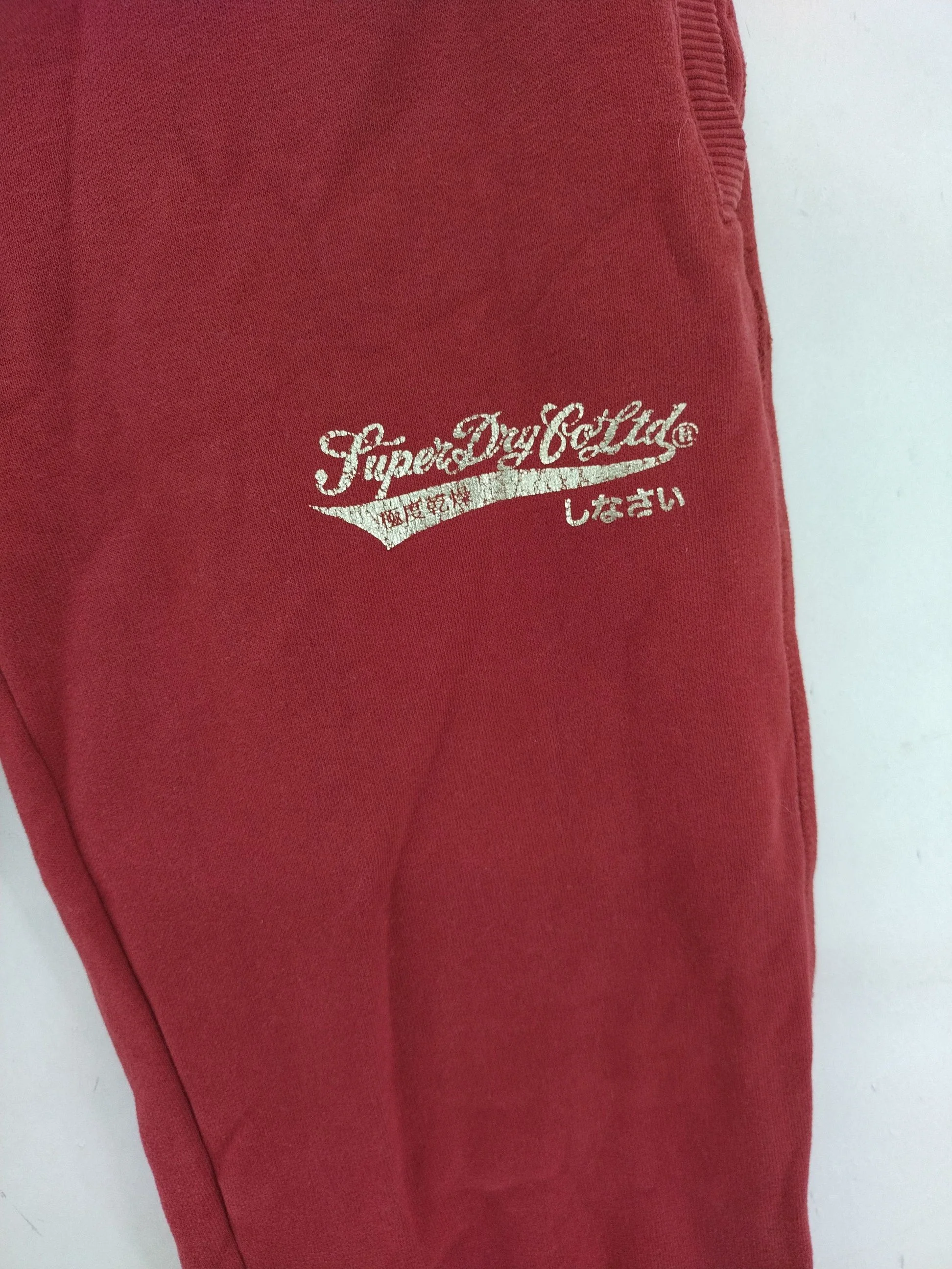 Superdry Women's Sports Bottoms UK 8 Red 100% Other Sweatpants - Image 5
