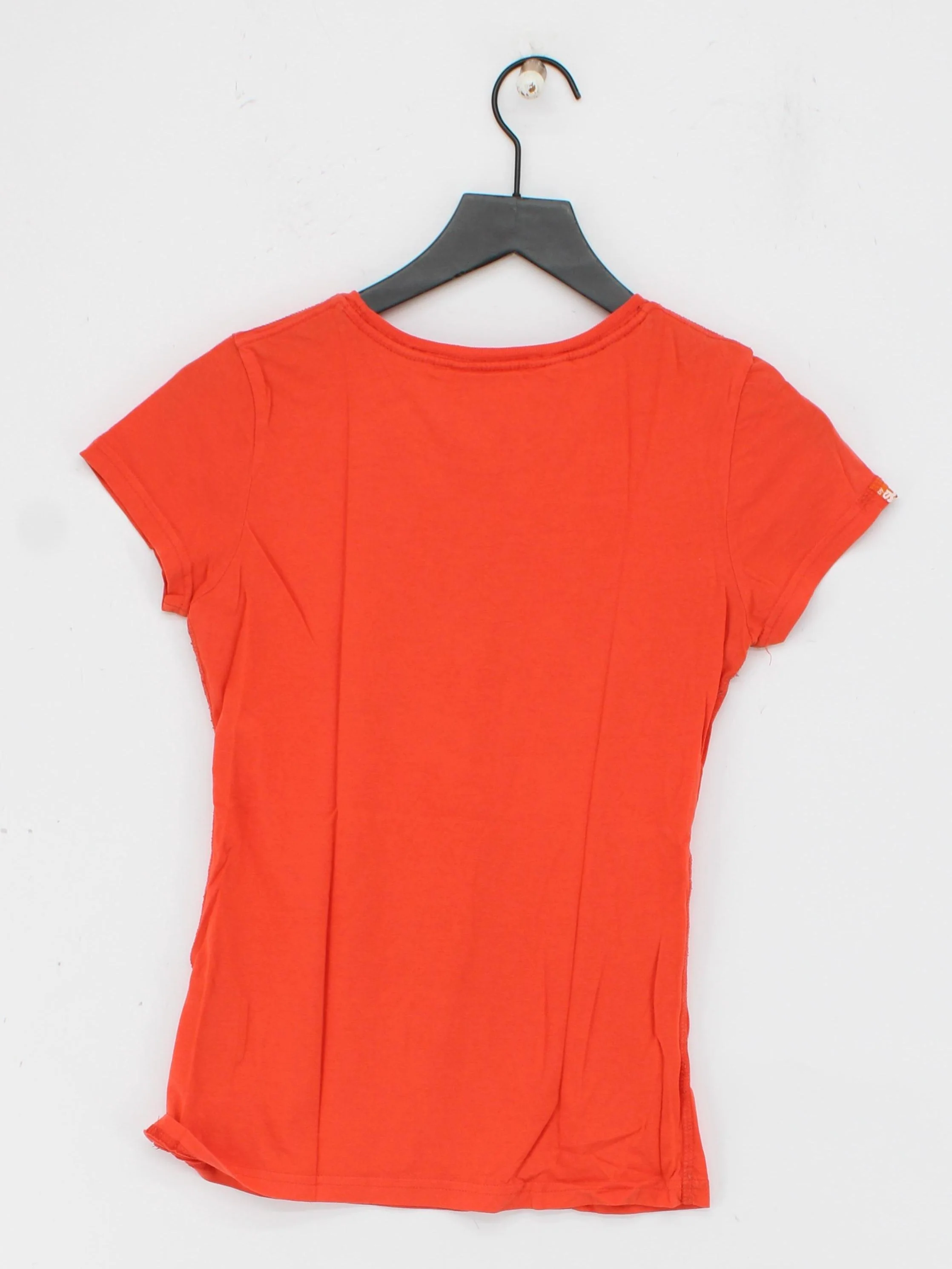 Superdry Women's T-Shirt S Orange 100% Cotton Basic - Image 2