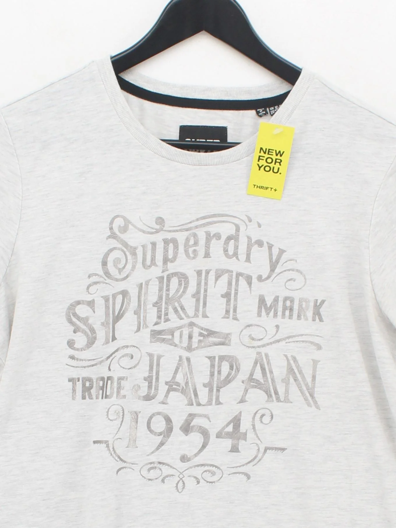 Superdry Women's T-Shirt UK 14 Grey Cotton with Polyester Basic - Image 3