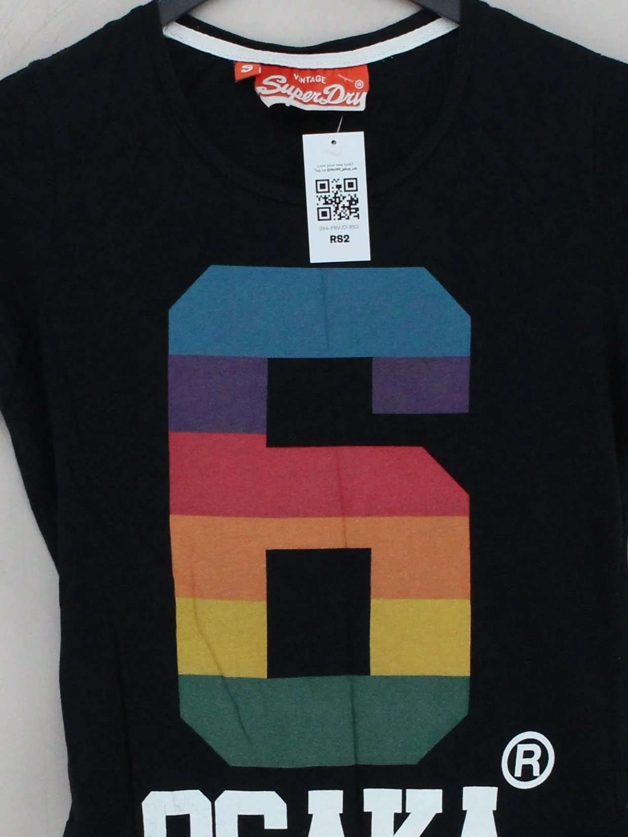 Superdry Women's T-Shirt XS Black 100% Cotton Basic - Image 3