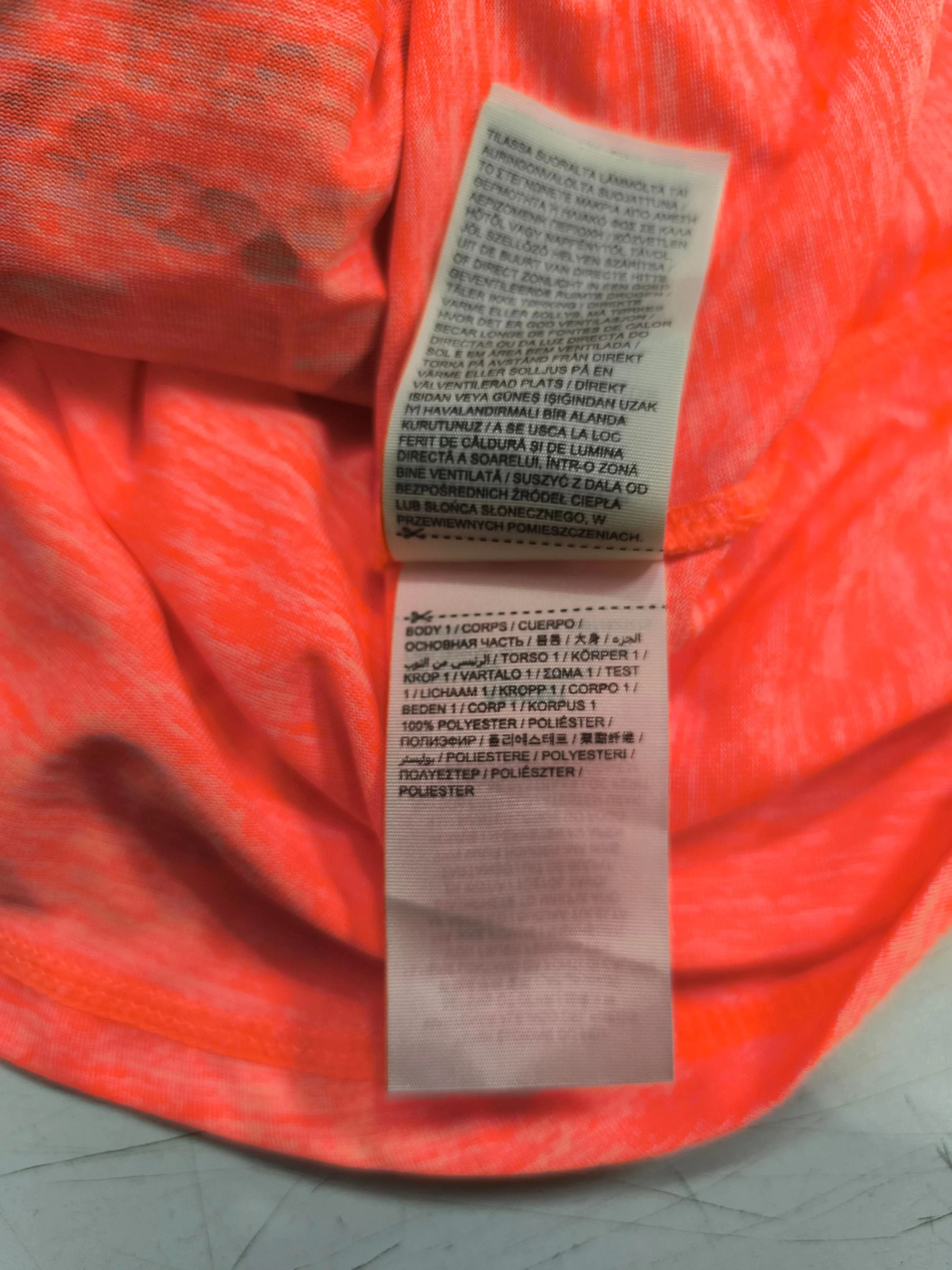 Superdry Women's T-Shirt XS Orange Graphic 100% Polyester Sleeveless Basic - Image 6