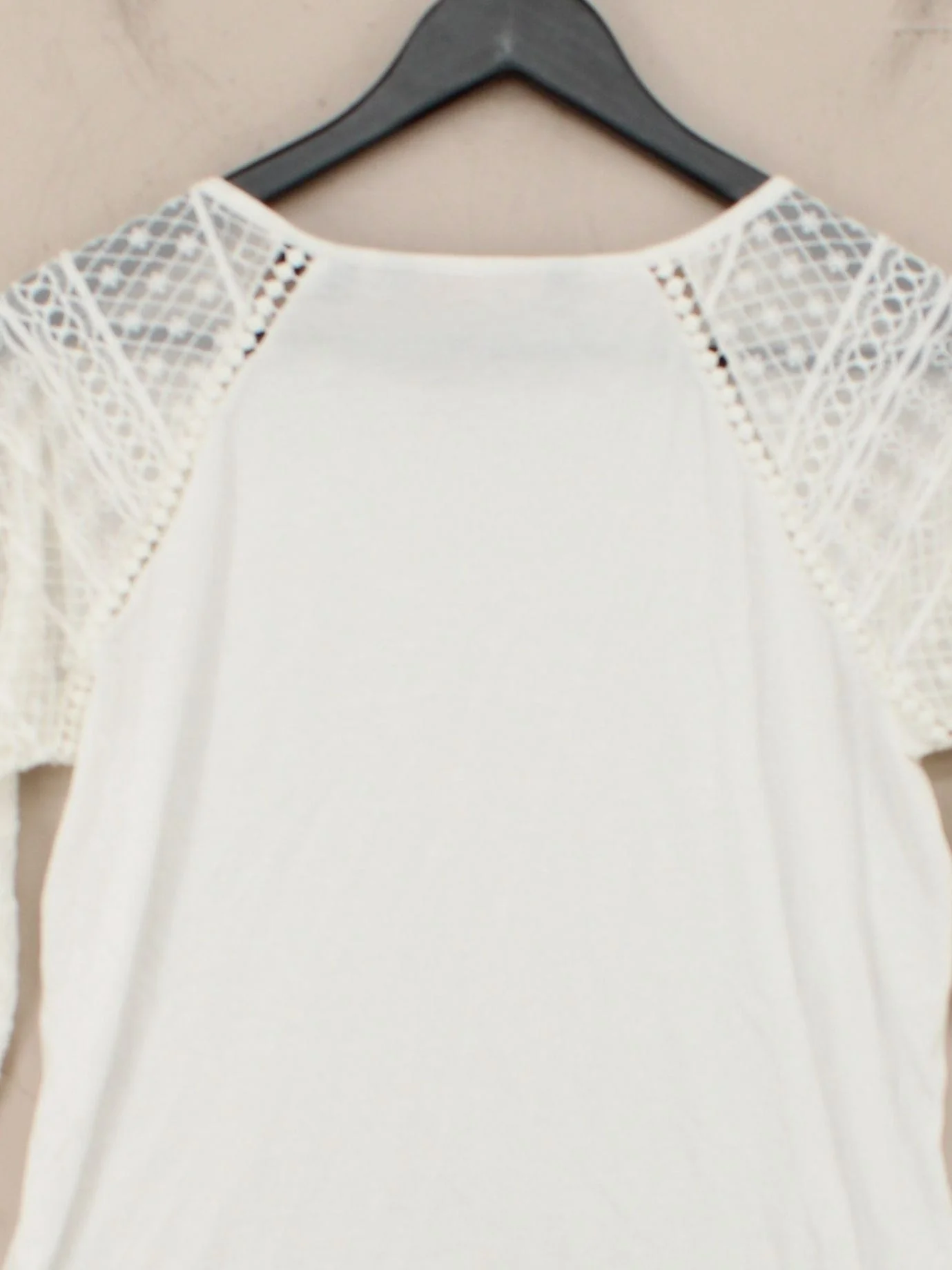 Superdry Women's Top UK 10 White Cotton with Viscose, Nylon Basic - Image 3