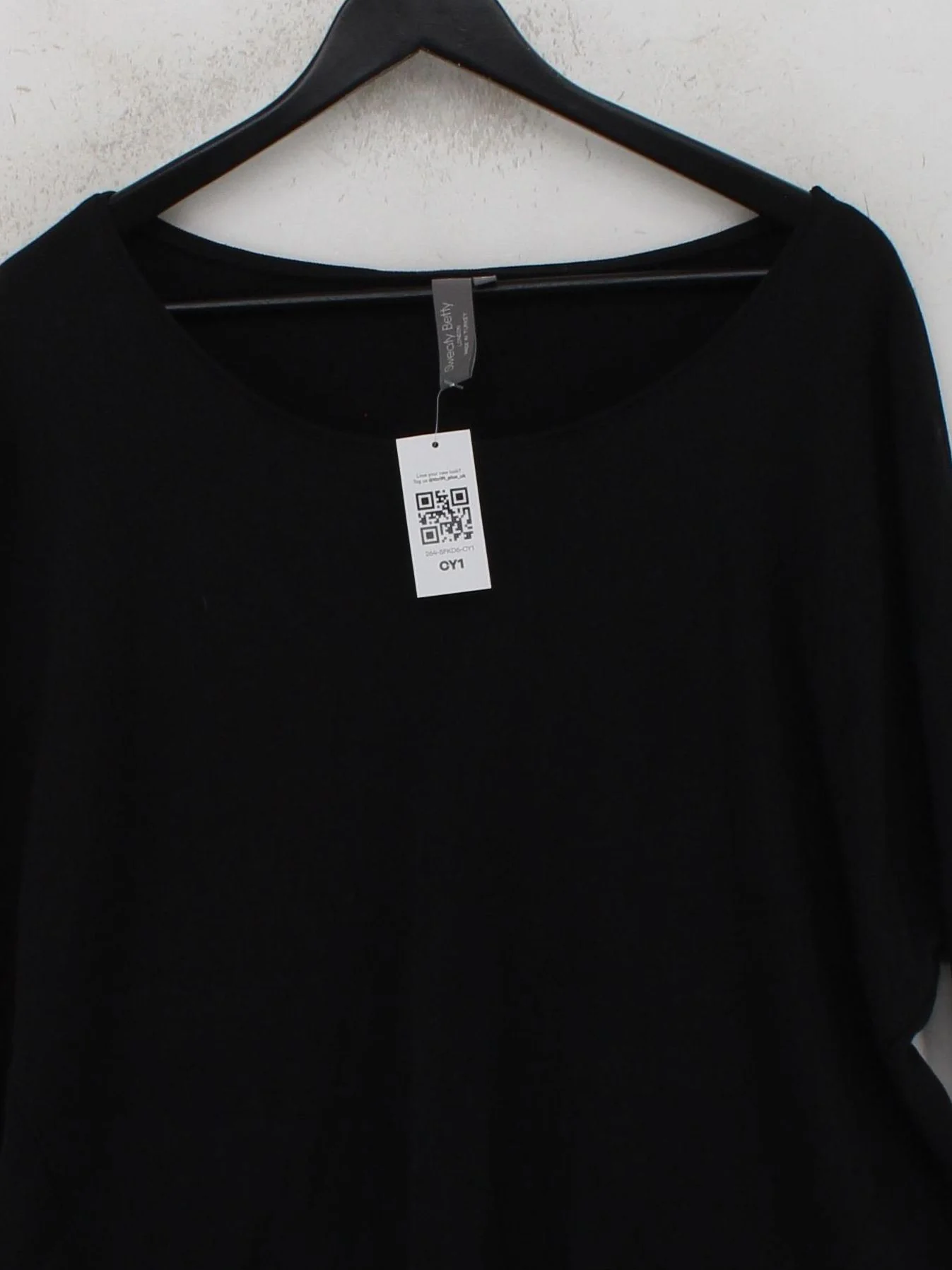 Sweaty Betty Women's Hoodie L Black Cotton with Lyocell Modal Pullover - Image 3