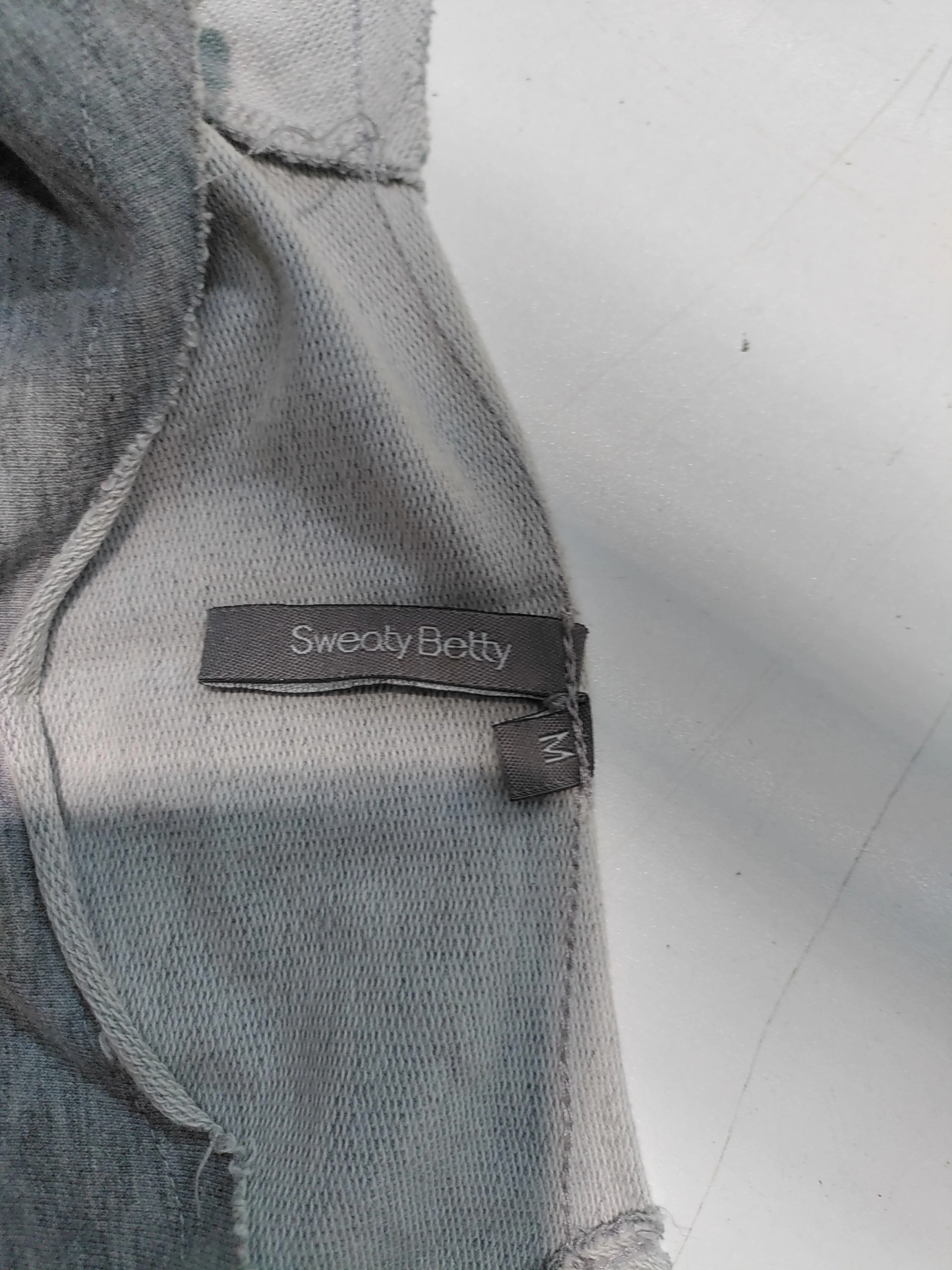 Sweaty Betty Women's Hoodie M Grey Graphic Cotton with Polyester Pullover - Image 6