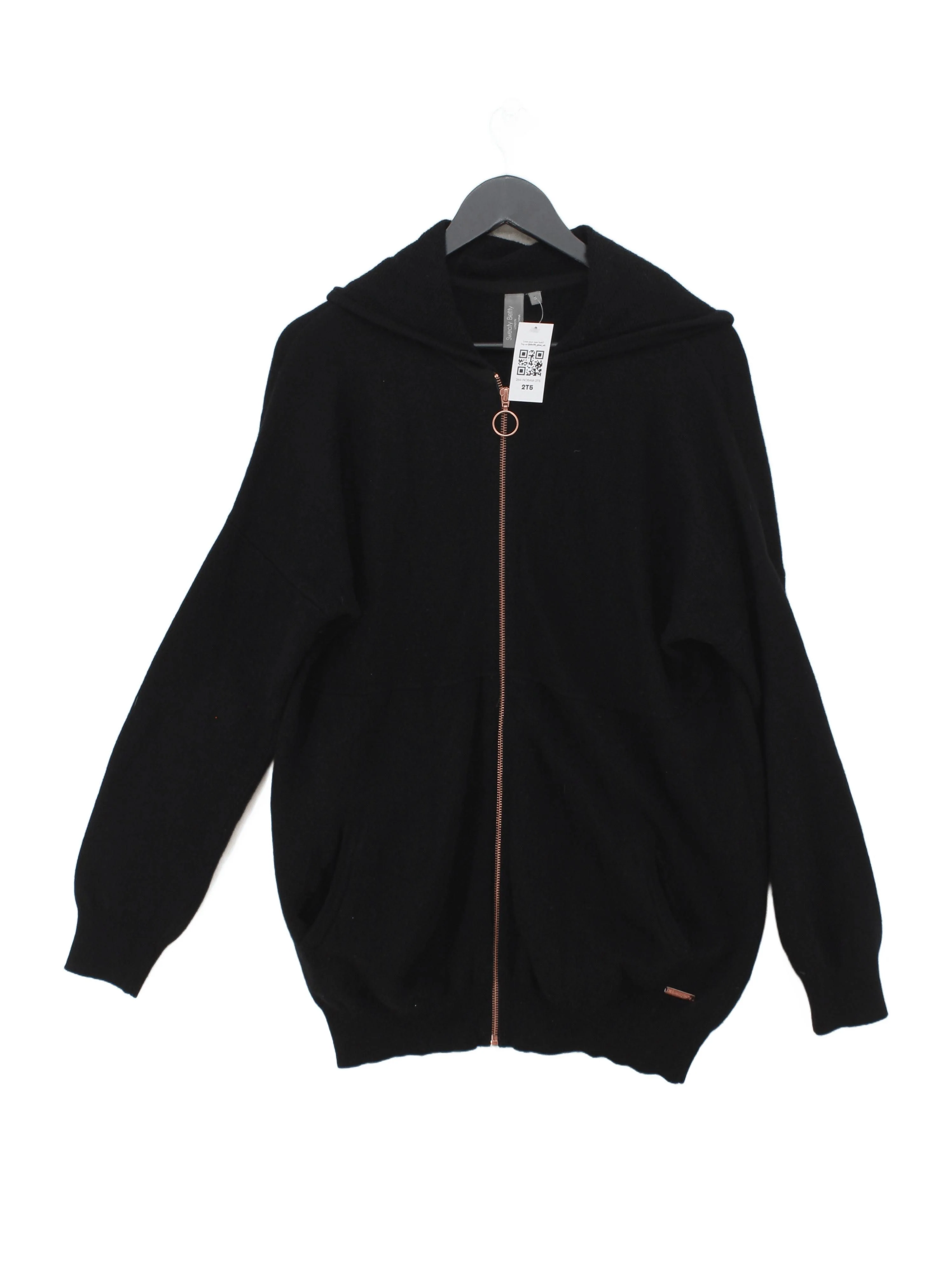 Sweaty Betty Women's Hoodie UK 10 Black Wool