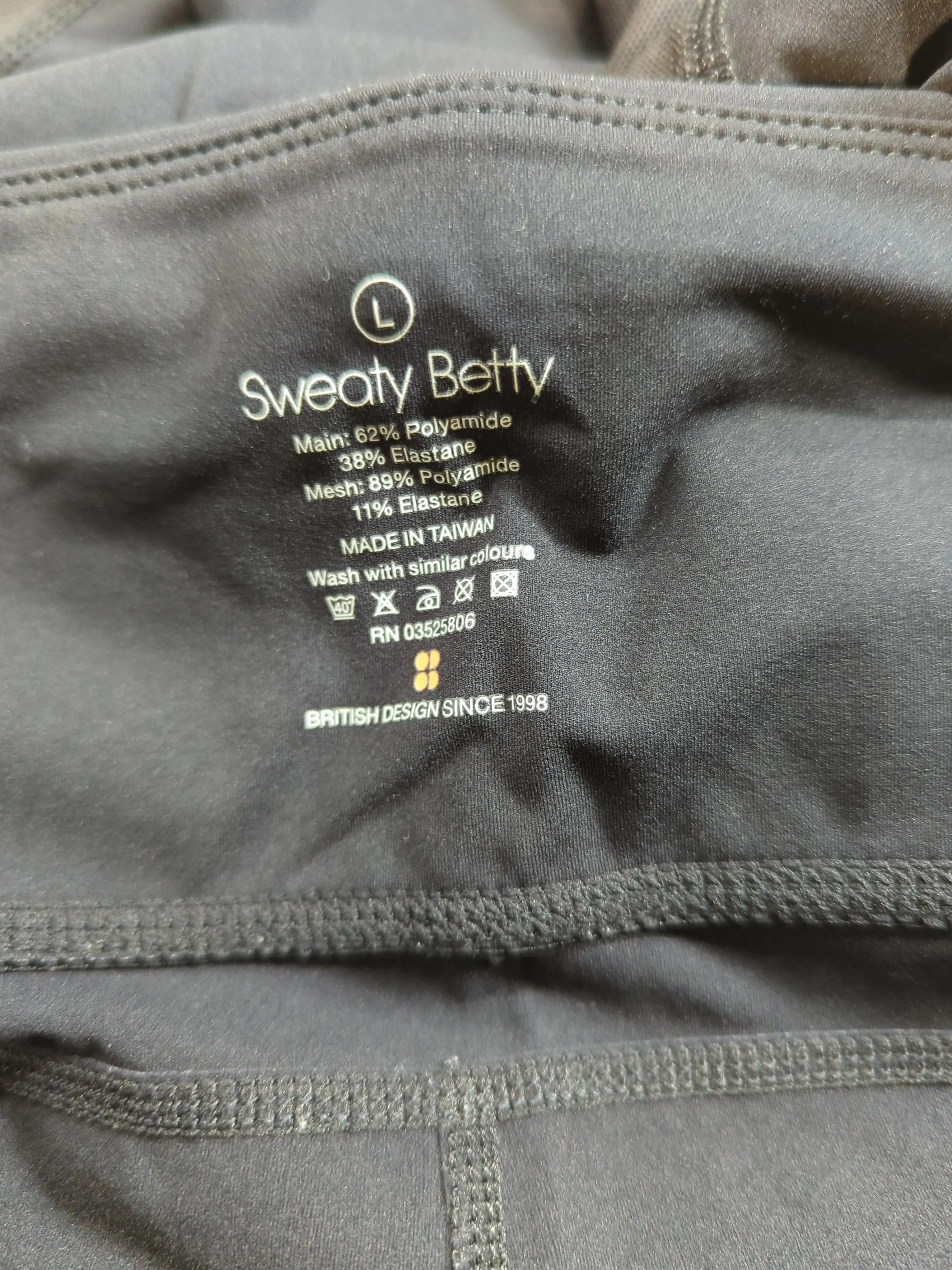 Sweaty Betty Women's Leggings L Black Polyamide with Elastane Capri - Image 5