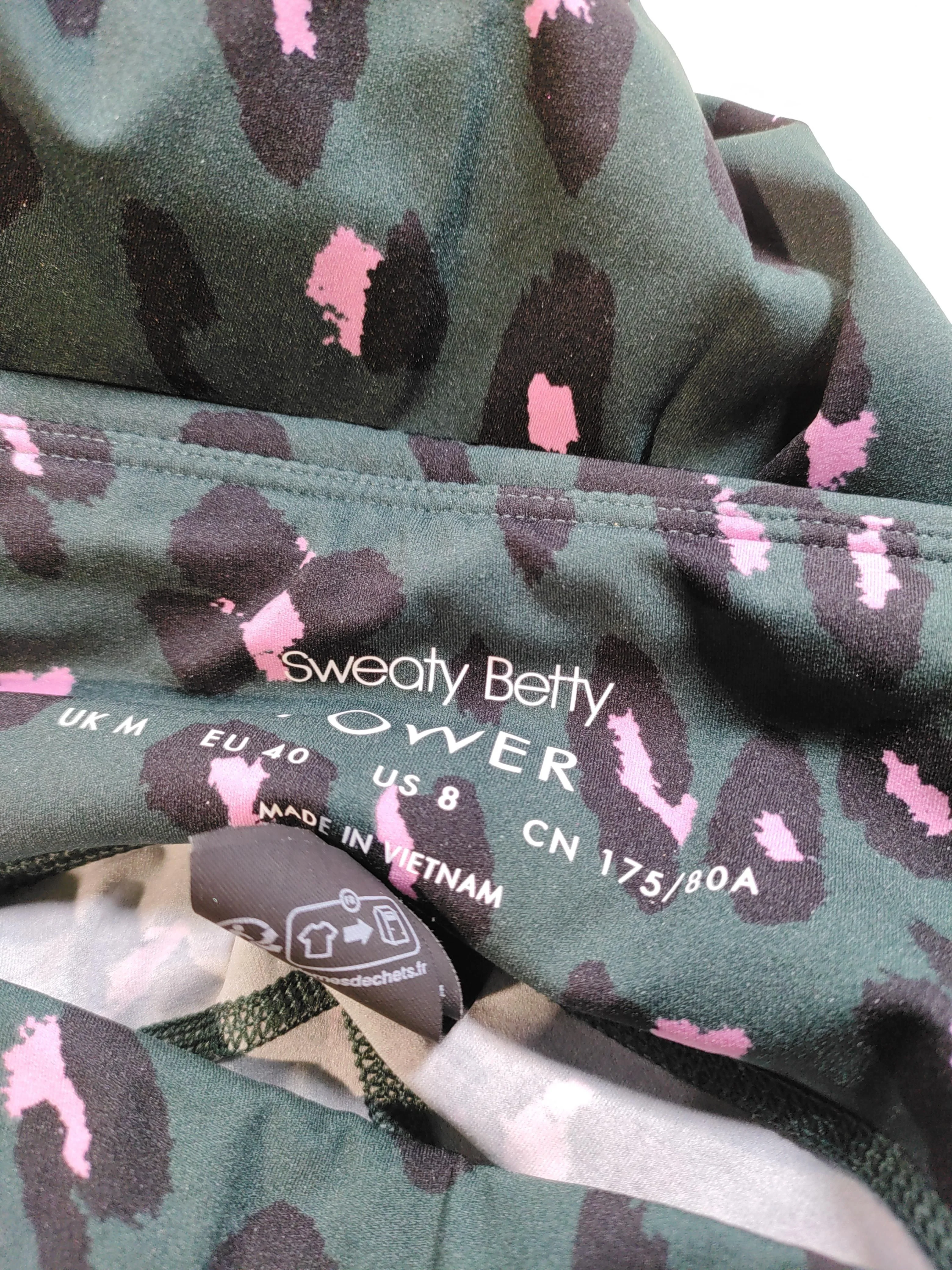 Sweaty Betty Women's Leggings M Green Animal Print 100% Other Full length - Image 5