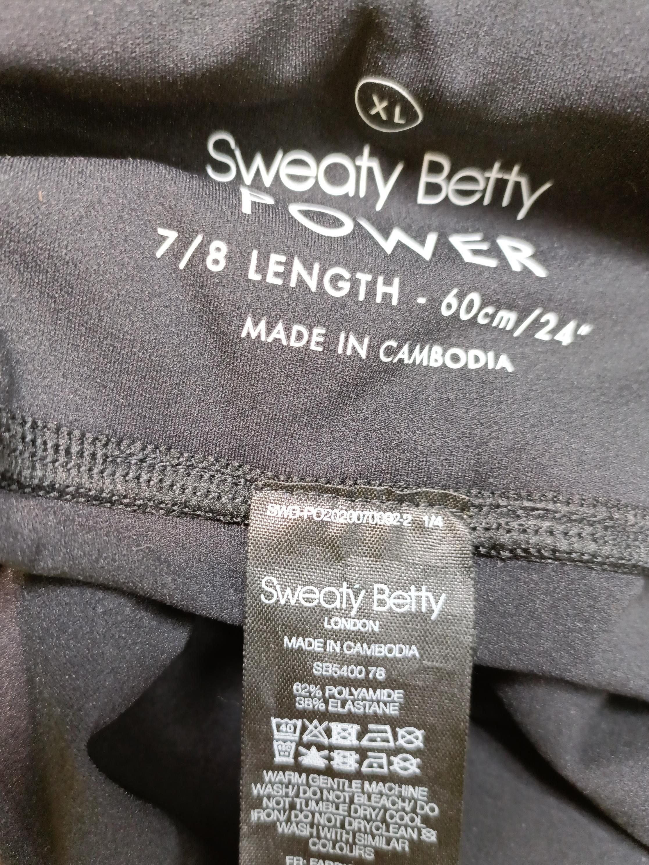 Sweaty Betty Women's Leggings XL Black Polyamide with Elastane Cropped - Image 7