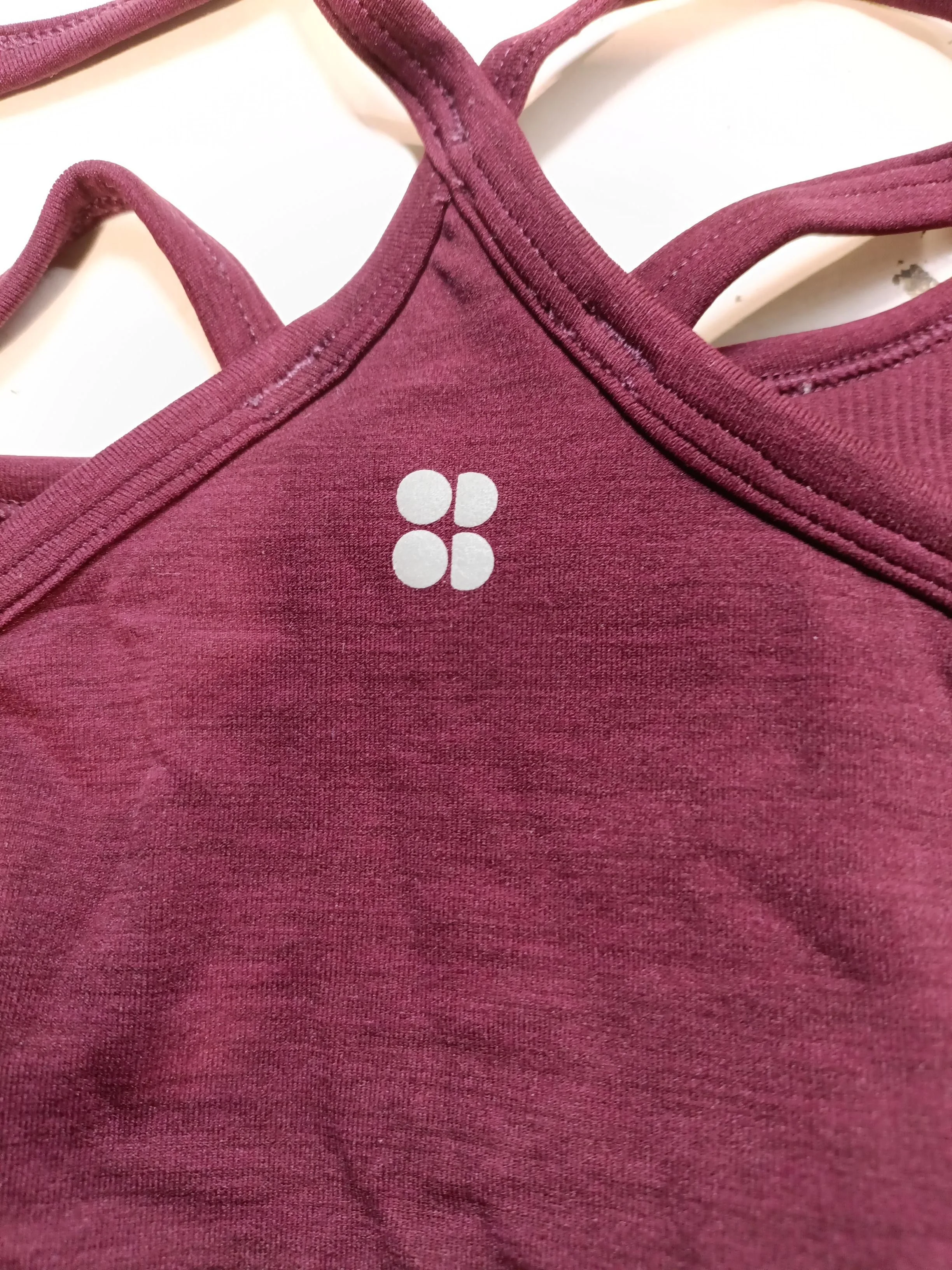 Sweaty Betty Women's T-Shirt L Purple Polyamide with Elastane Basic - Image 5