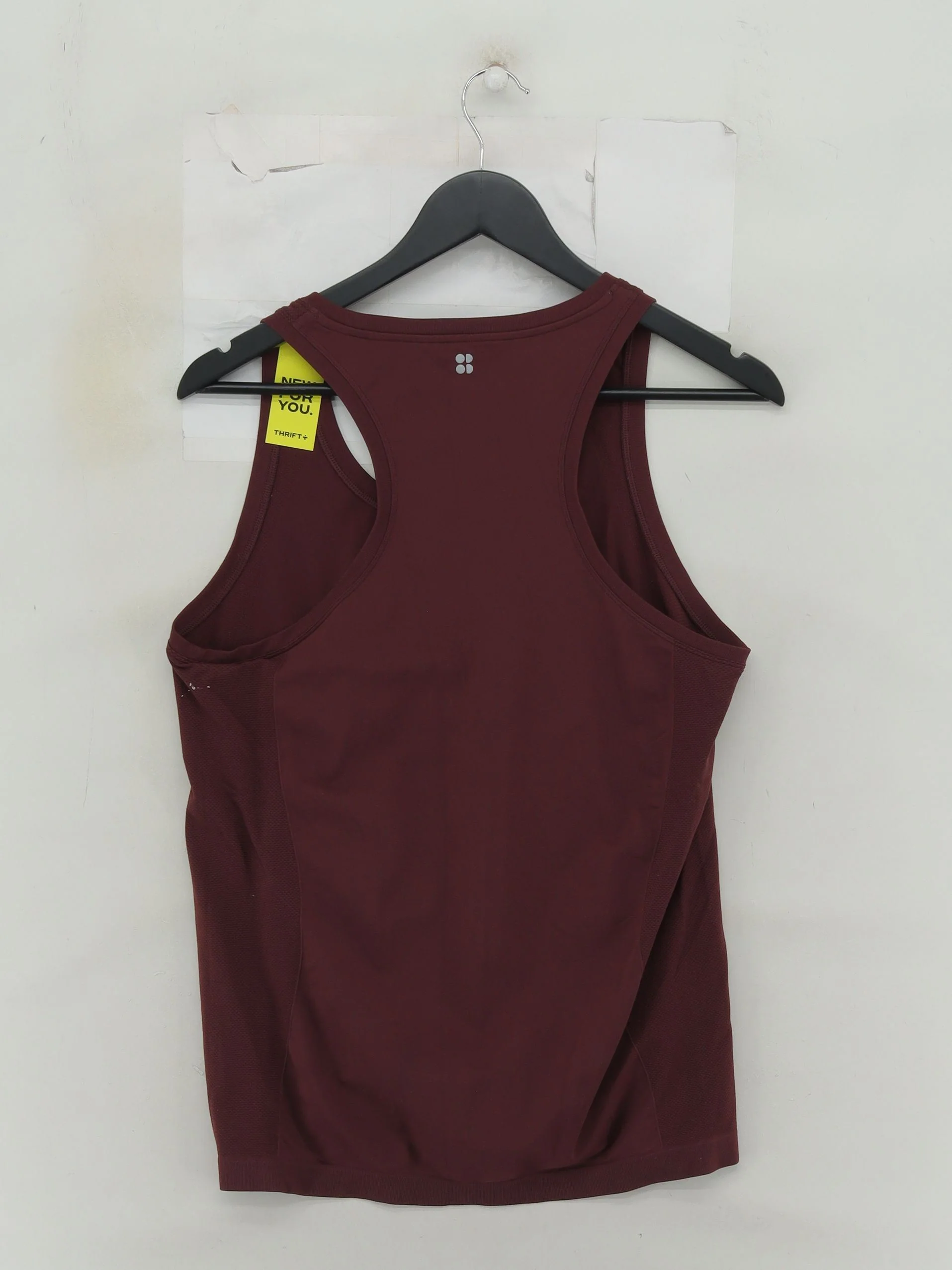 Sweaty Betty Women's T-Shirt L Red Nylon with Elastane Sleeveless Basic - Image 2