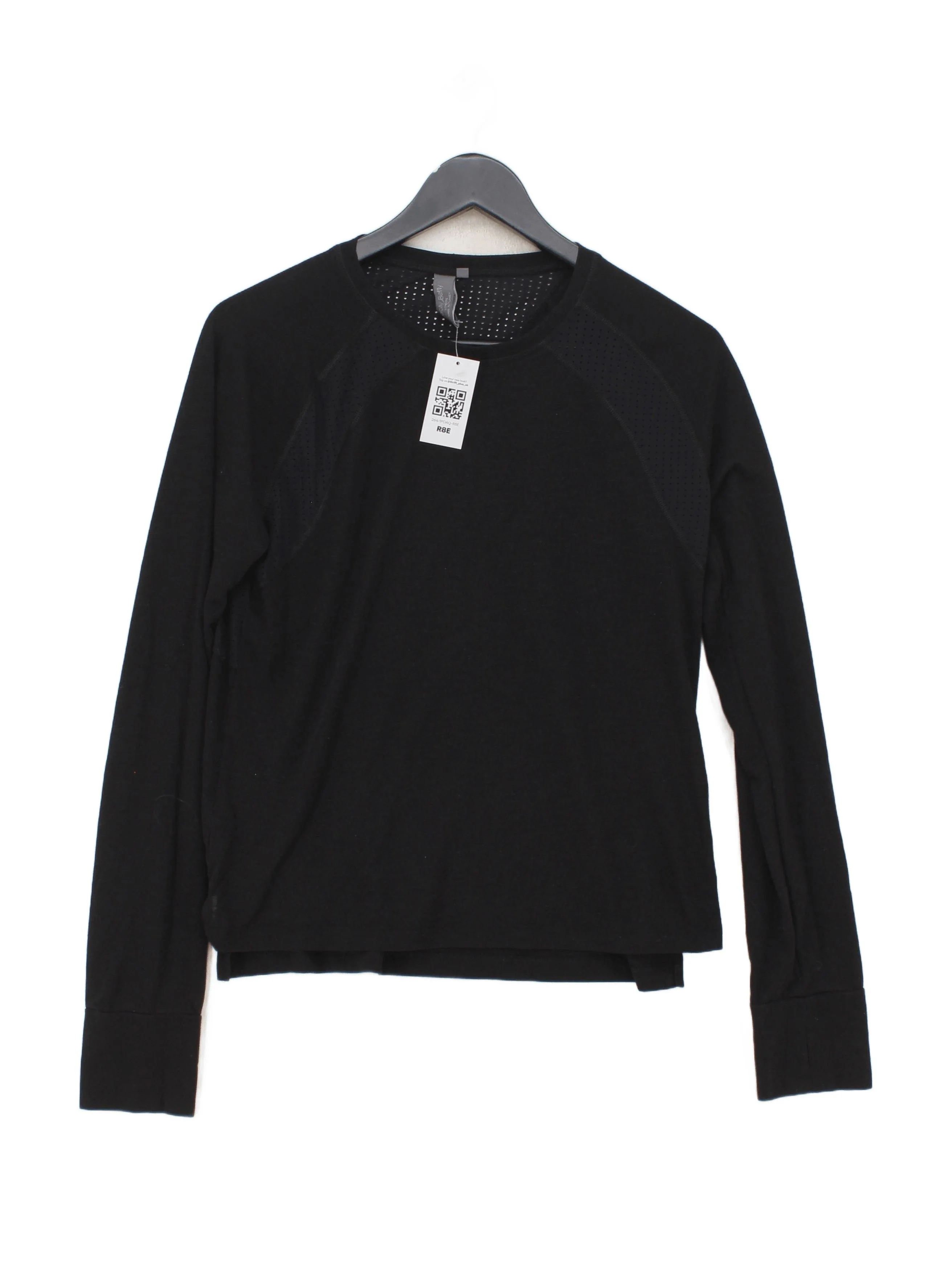 Sweaty Betty Women's T-Shirt M Black Polyester with Cotton Basic