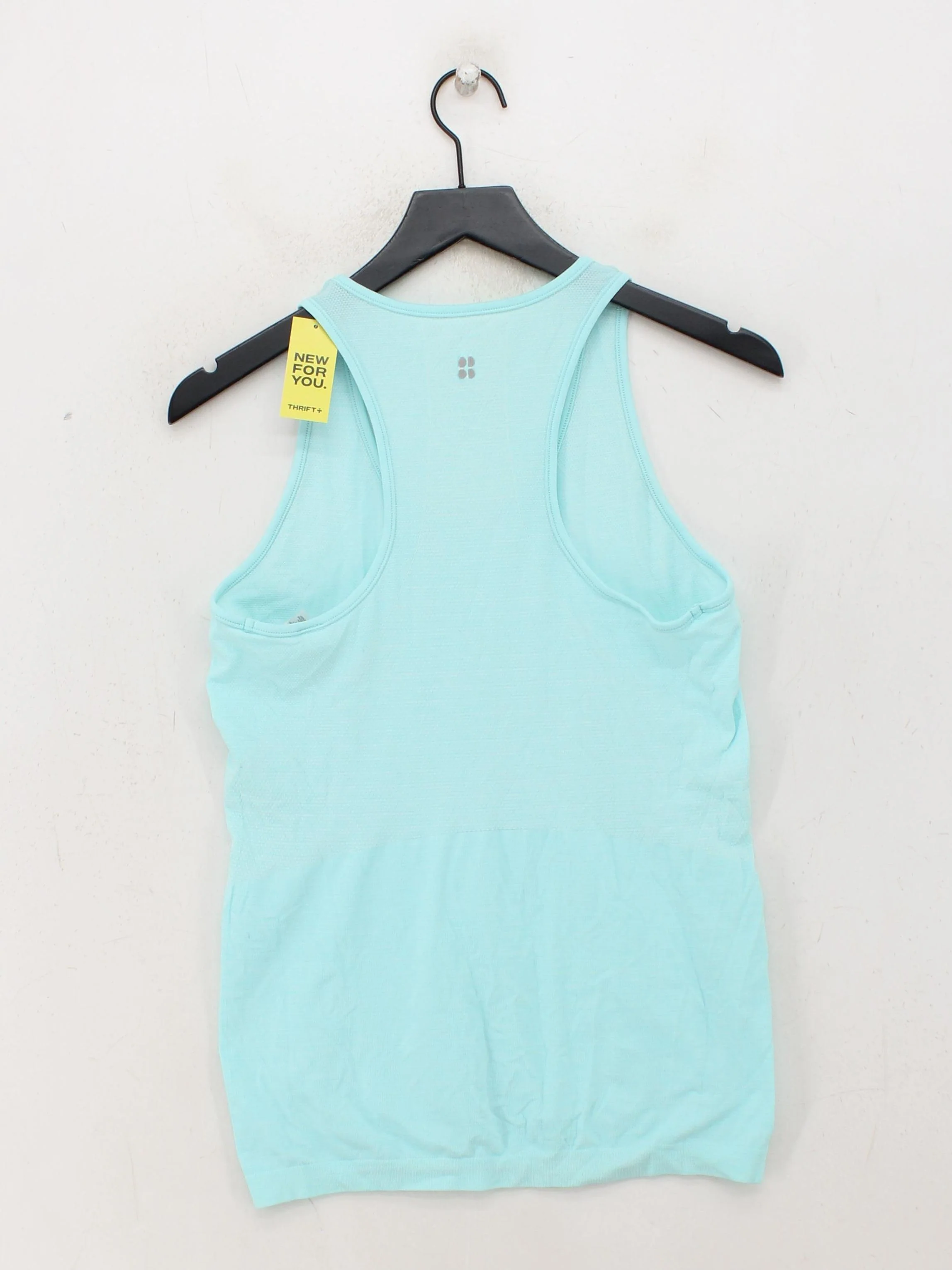Sweaty Betty Women's T-Shirt M Blue 100% Polyamide Sleeveless Basic - Image 2