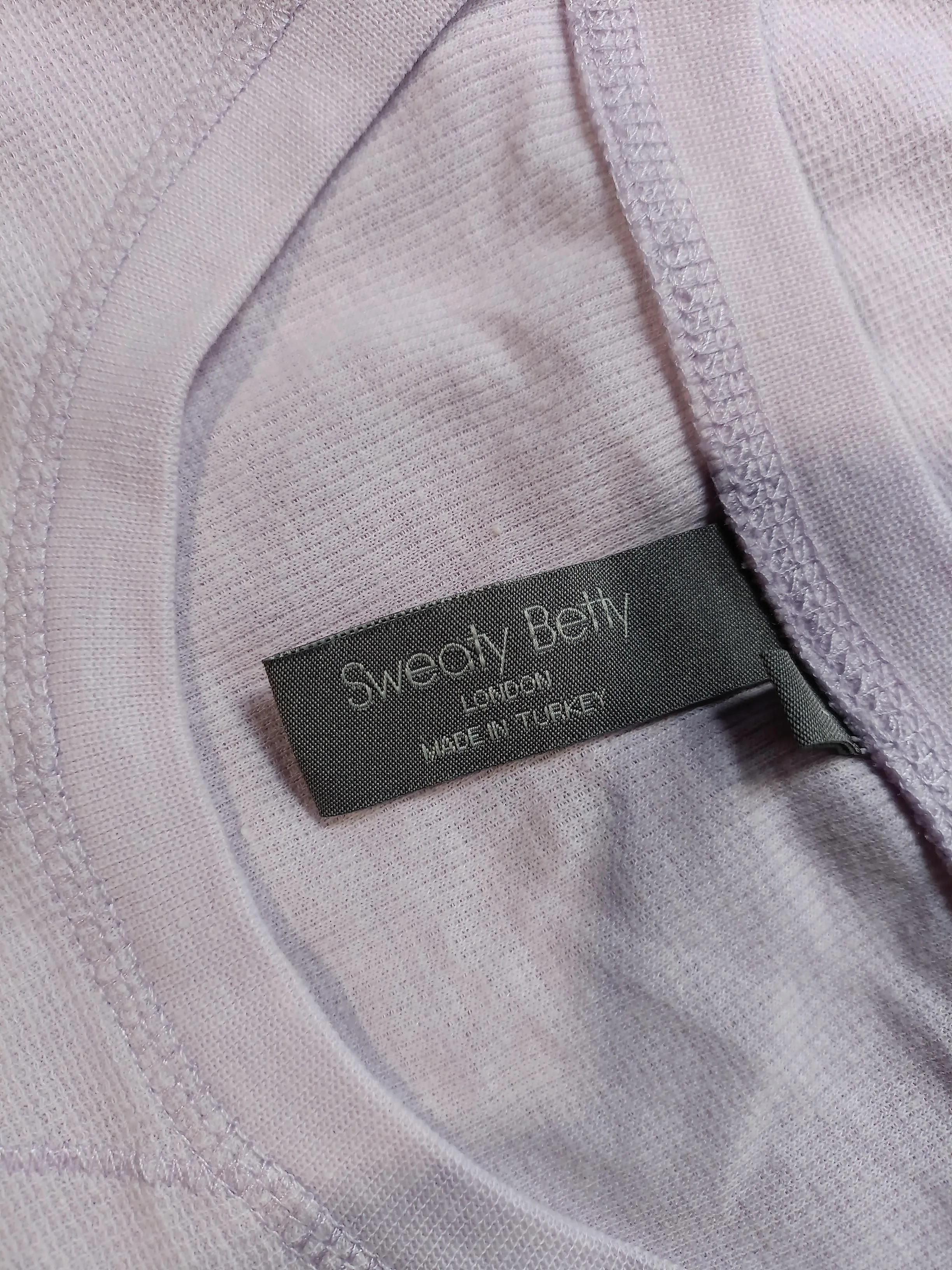 Sweaty Betty Women's T-Shirt M Purple Polyester with Cotton Basic - Image 5