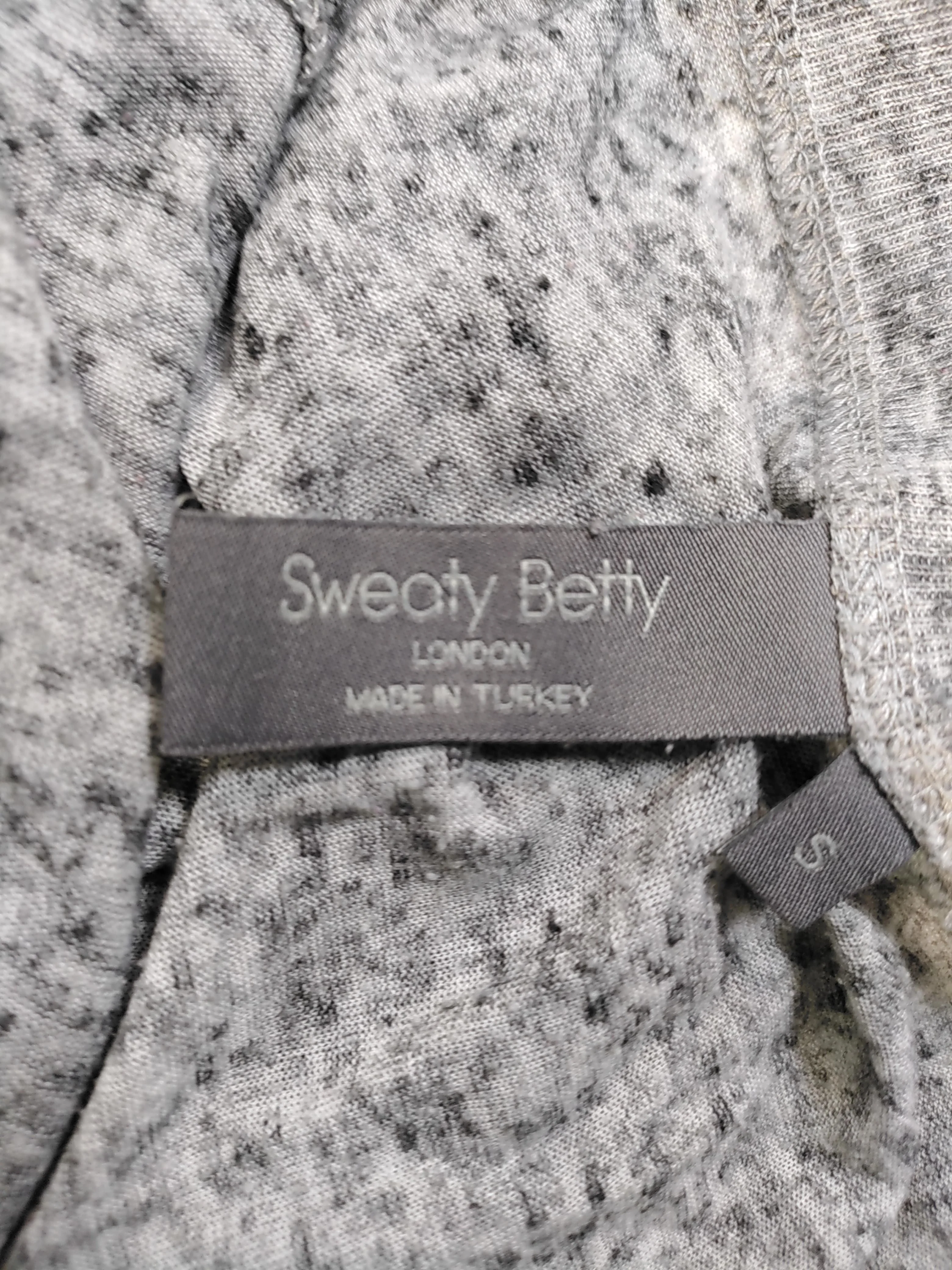 Sweaty Betty Women's T-Shirt S Grey Polyester with Linen Basic - Image 5