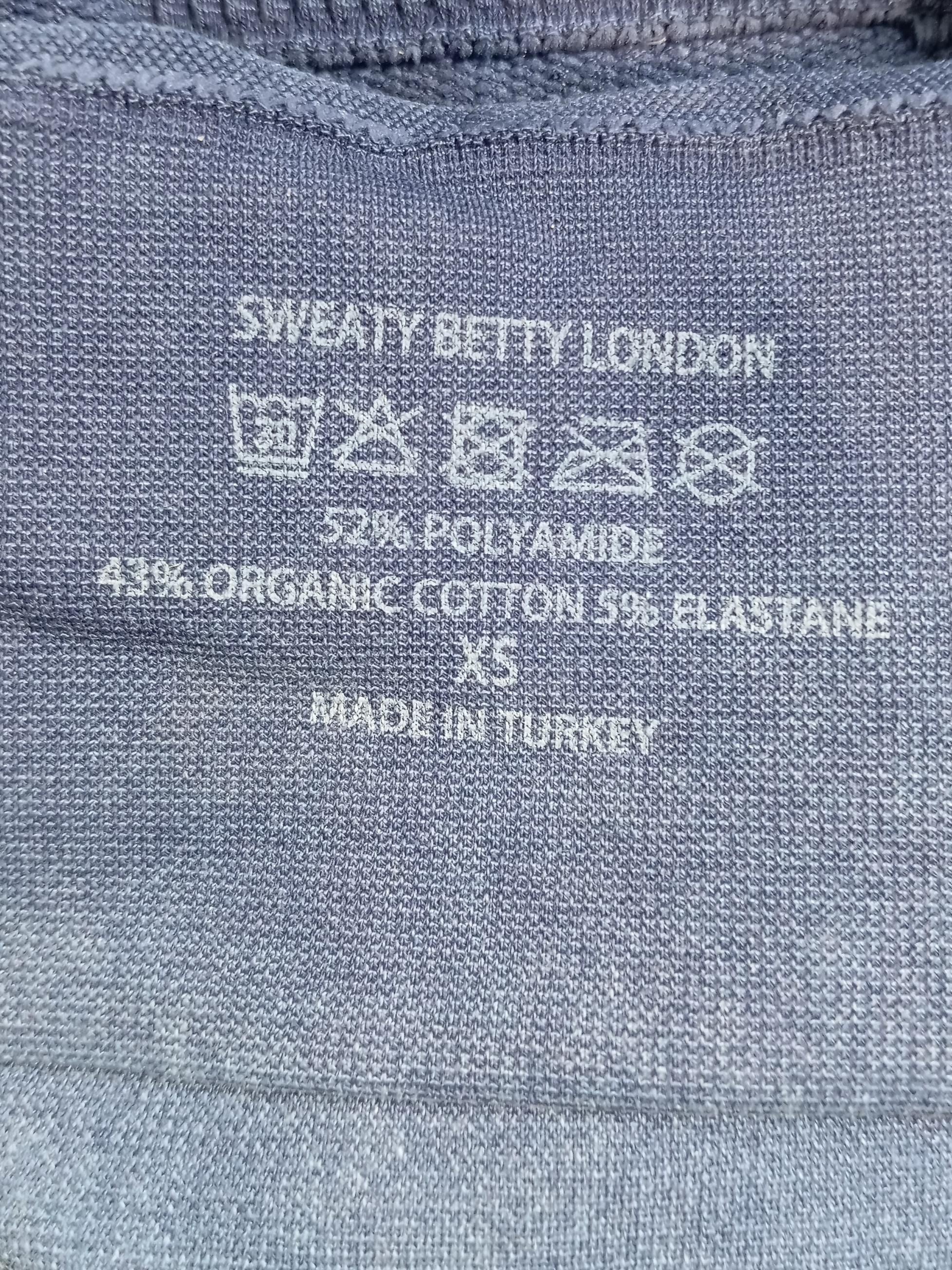Sweaty Betty Women's T-Shirt XS Blue Polyamide with Cotton, Elastane Basic - Image 6