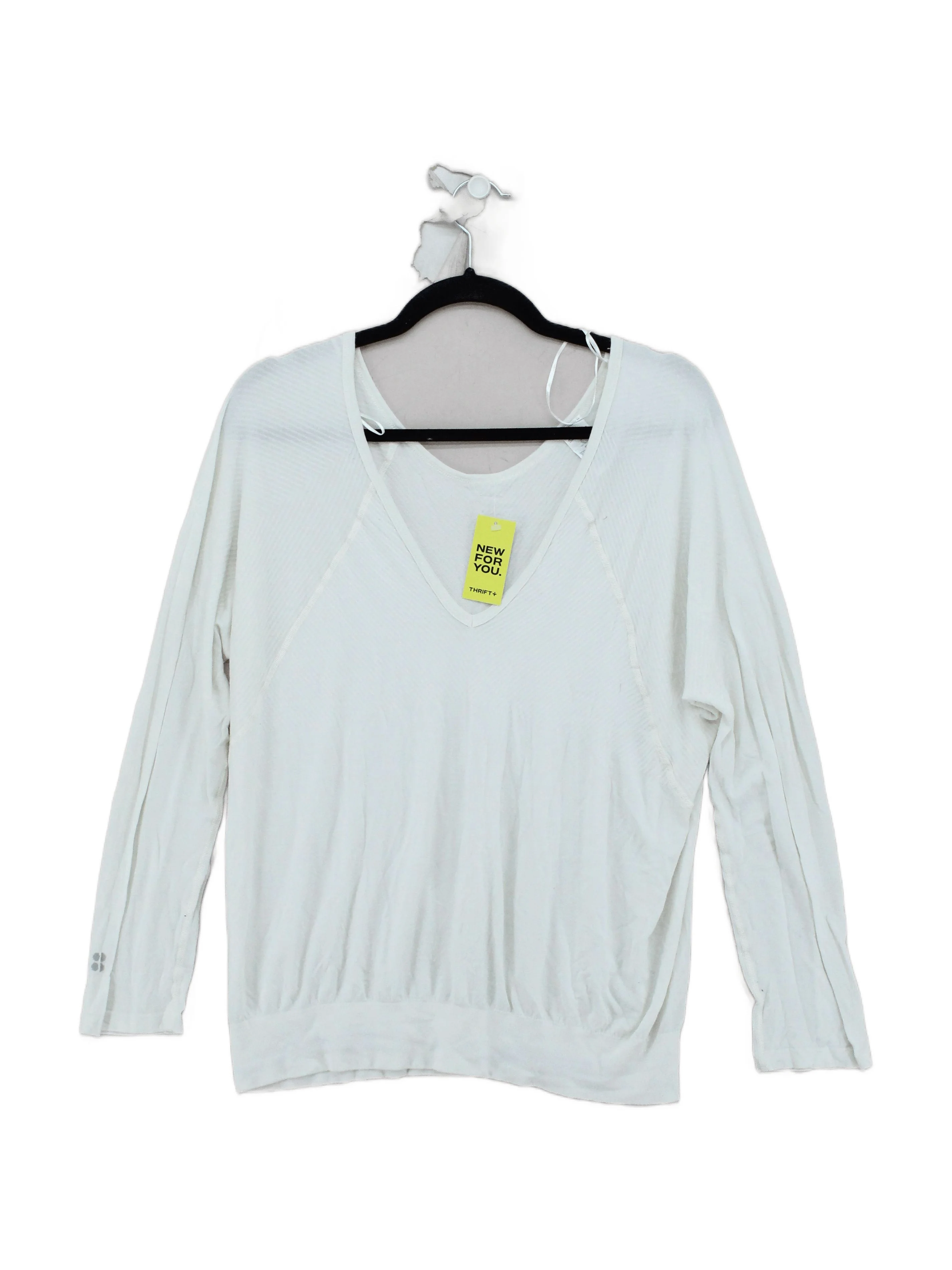 Sweaty Betty Women's Top M White Viscose with Polyamide, Elastane Jersey