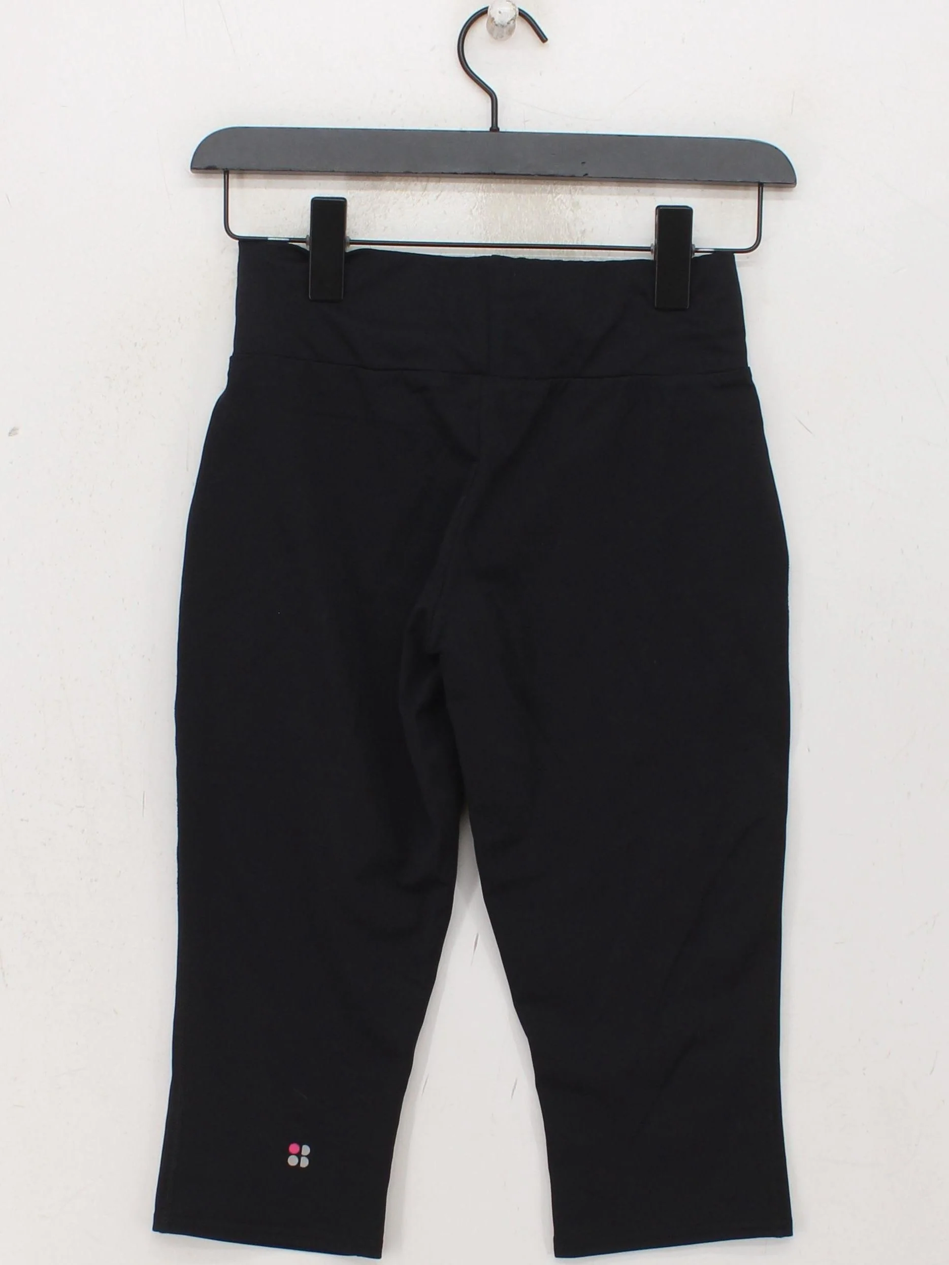 Sweaty Betty Women's Trousers XS Black Polyamide with Elastane Tapered Capri - Image 2