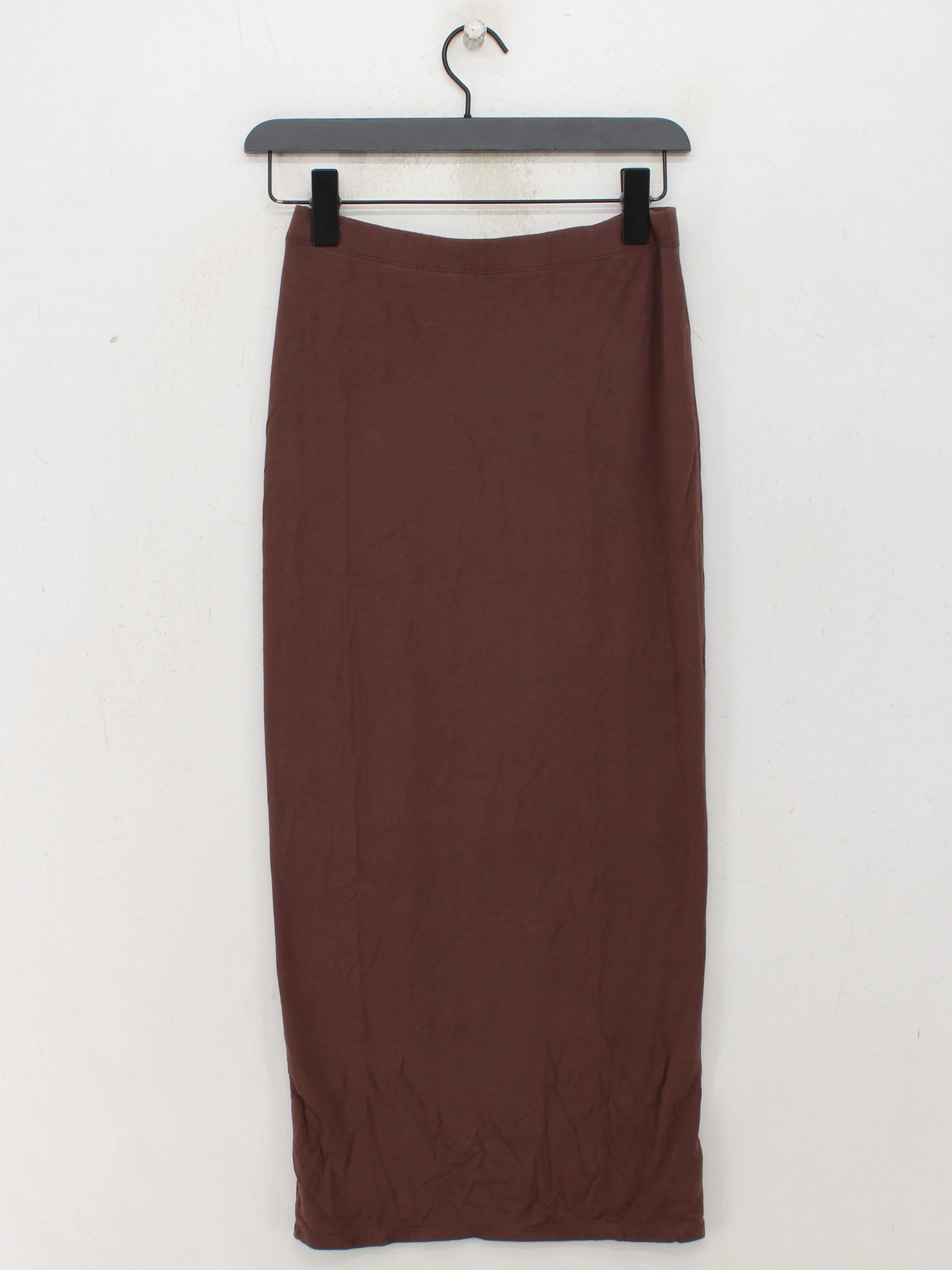 Tala Women's Midi Skirt M Brown Lyocell Modal with Elastane Straight & Pencil - Image 2