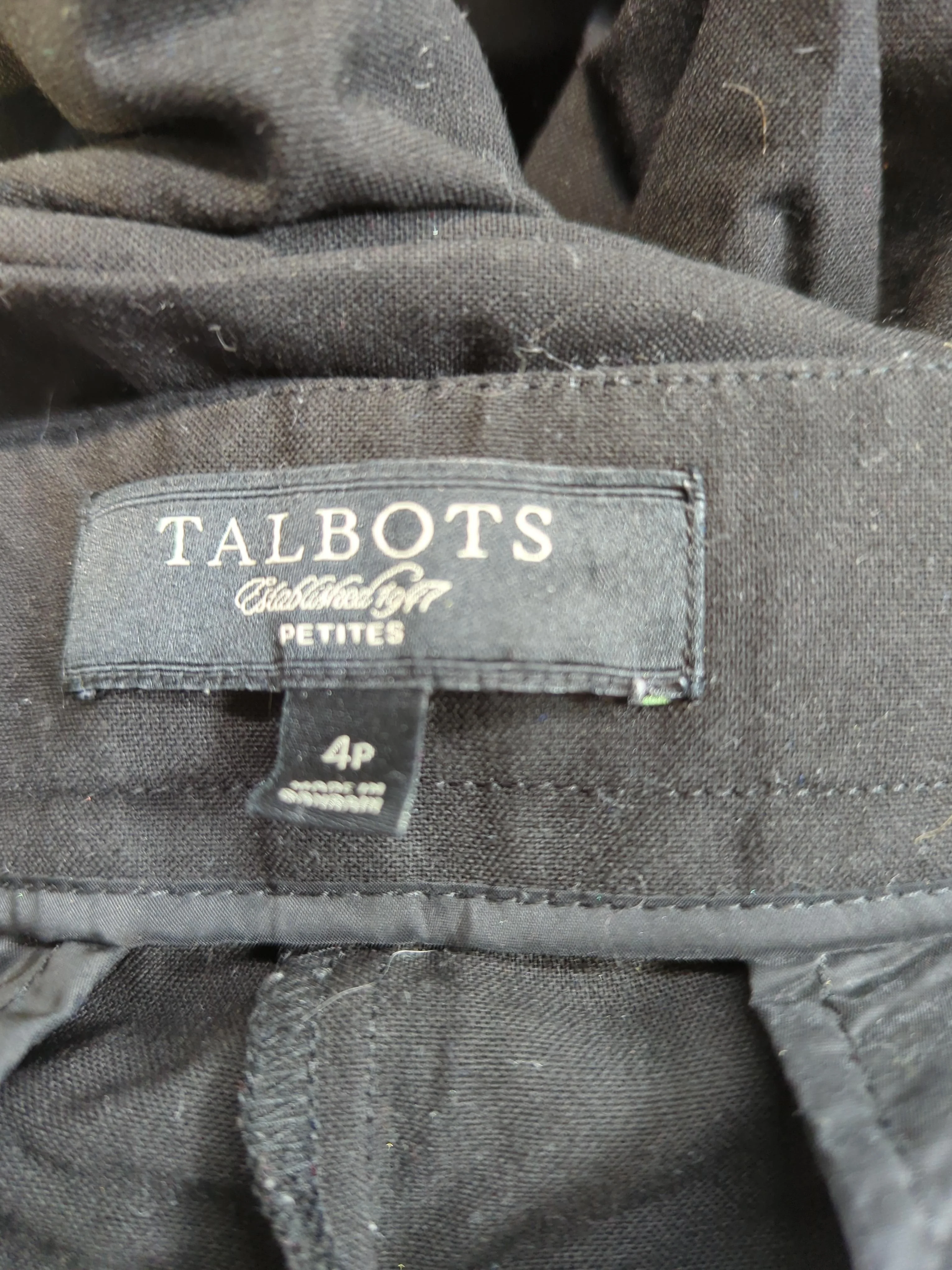 Talbots Women's Trousers UK 8 Black 100% Other Wide-Leg Chino - Image 5
