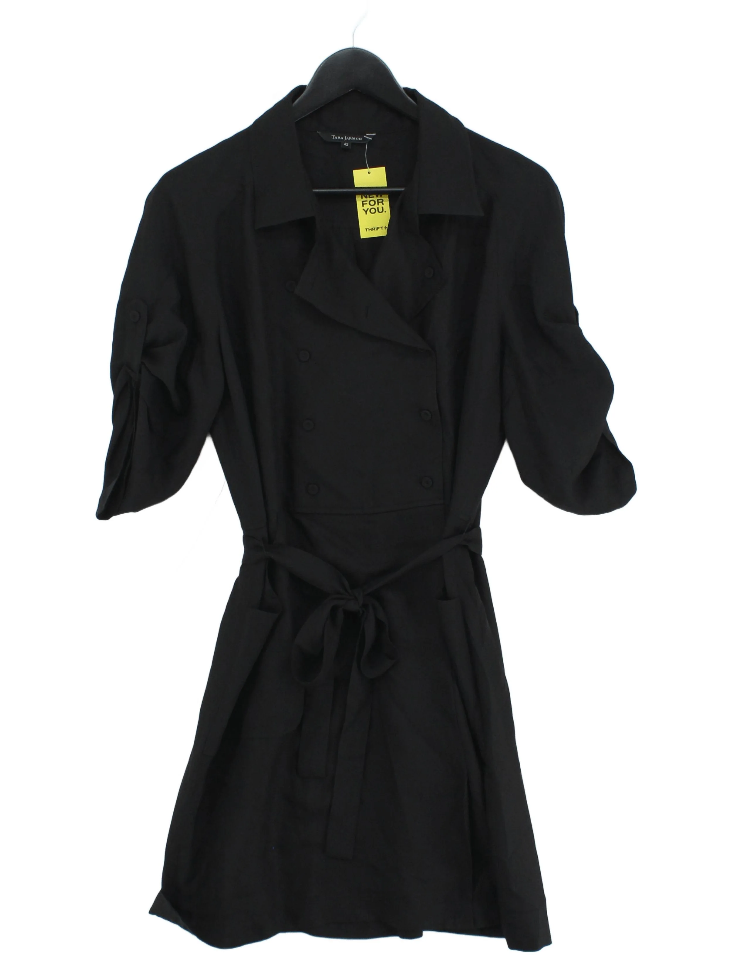 Tara Jarmon Shirt Mini Dress in Black