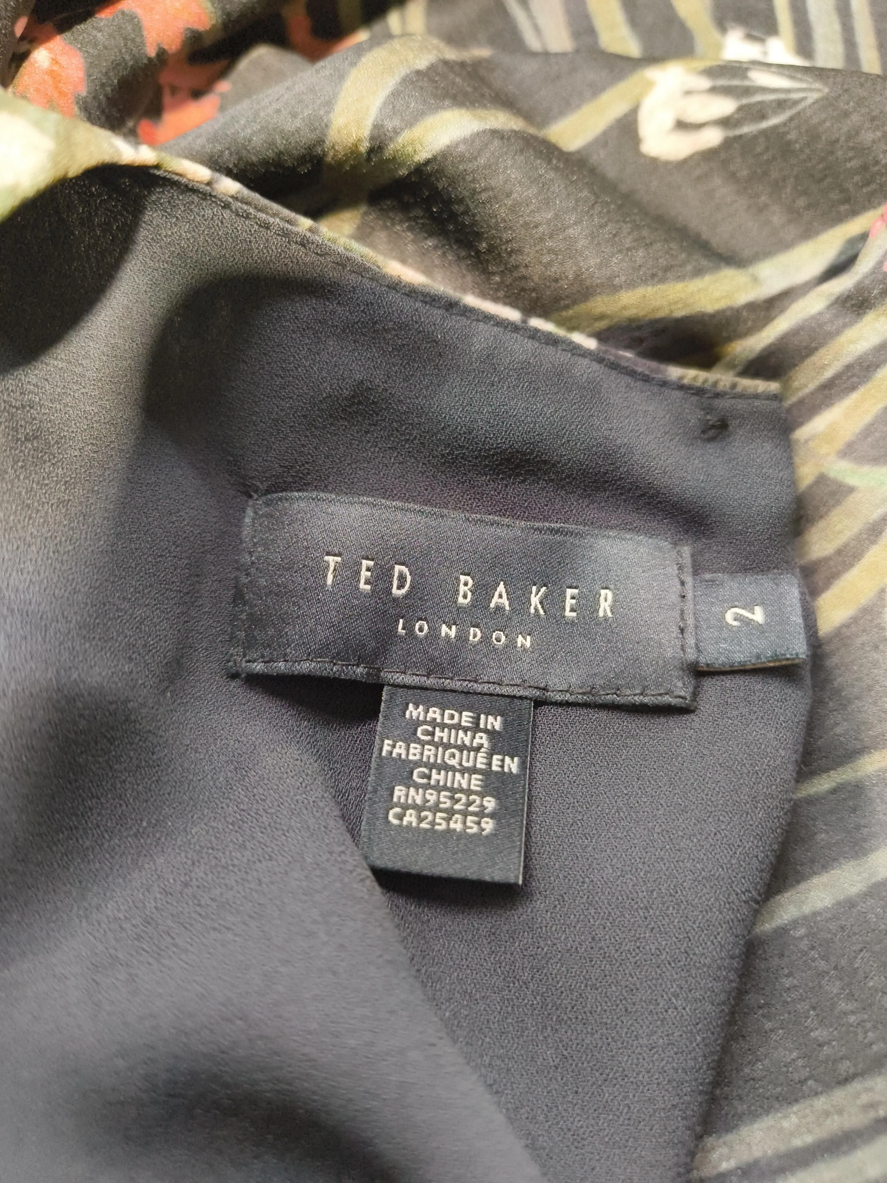 Ted Baker A-Line Midi Dress UK10 in Black - Image 5