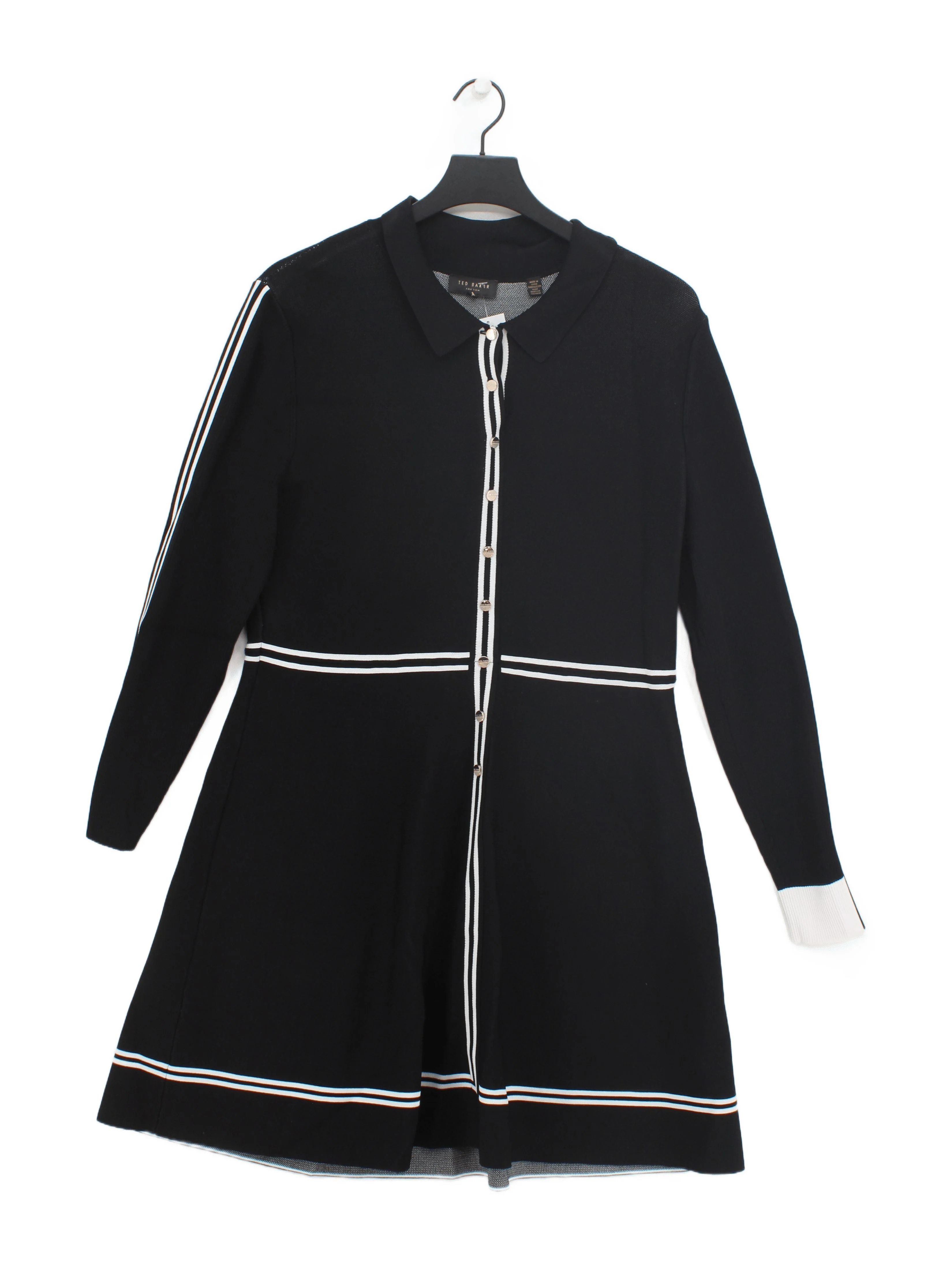 Ted Baker A-Line Midi Dress UK16 in Black