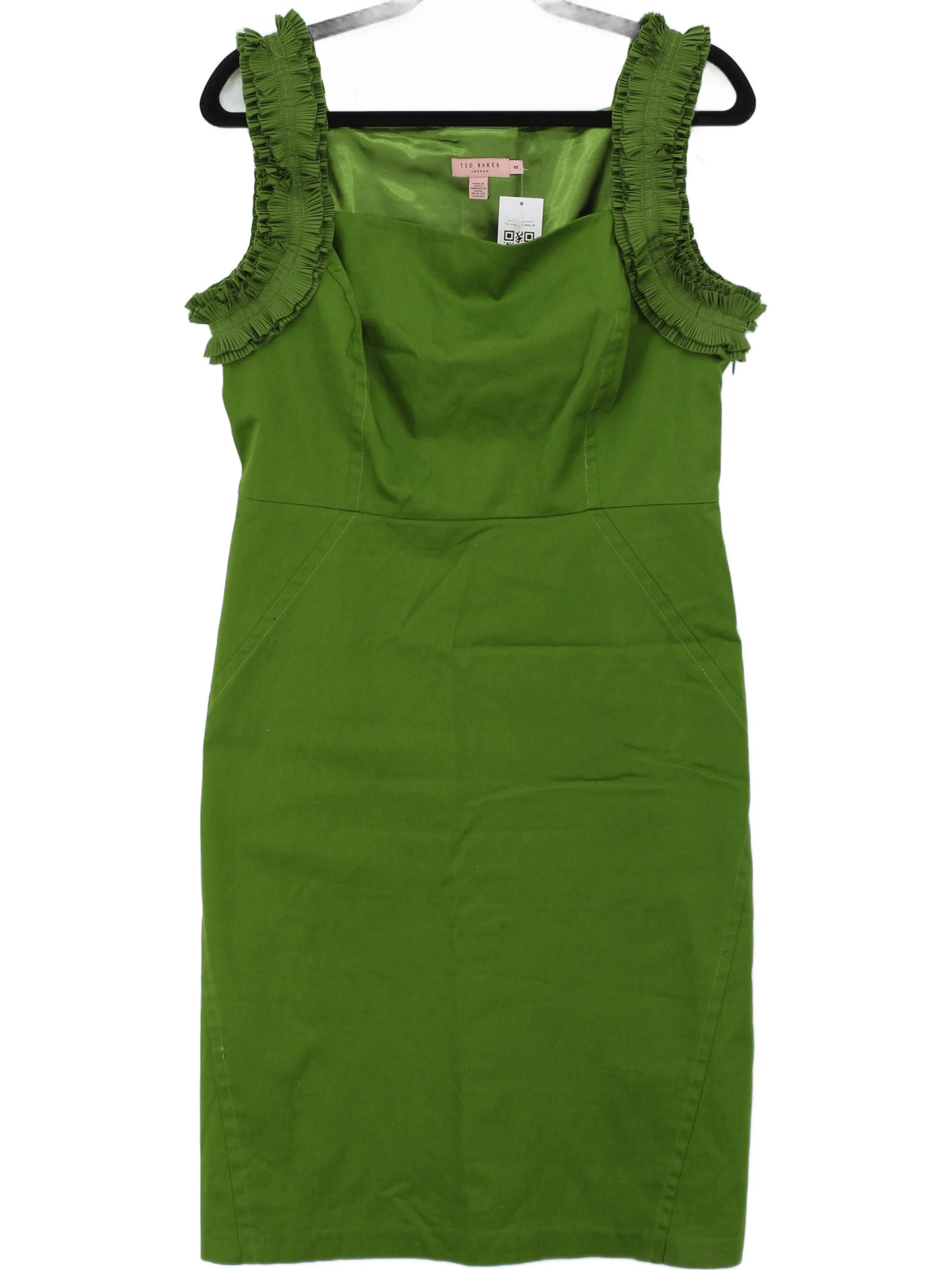 Ted Baker Bodycon Midi Dress UK14 in Green