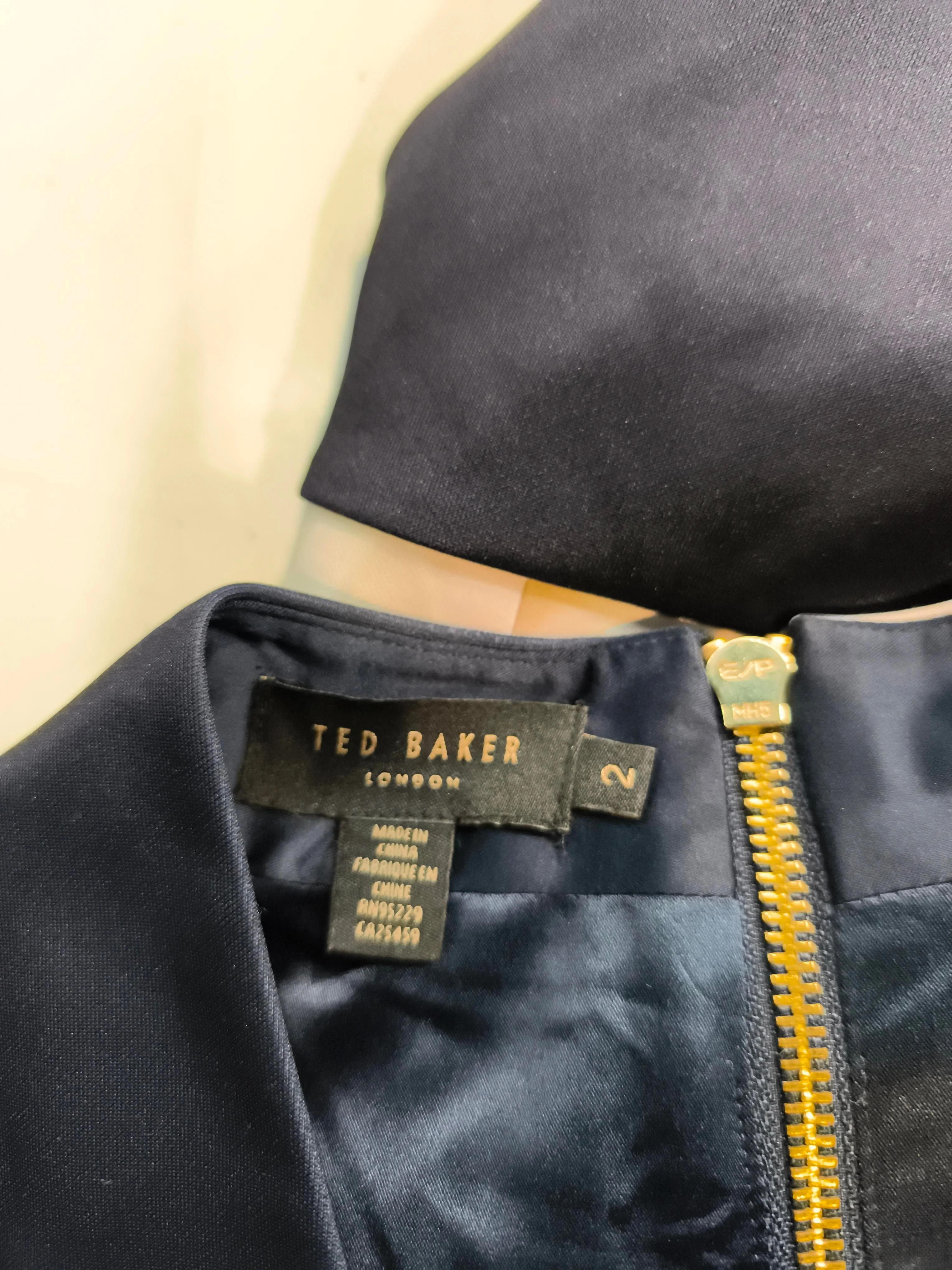 Ted Baker Bodycon Mini Dress UK10 in Blue - Image 6