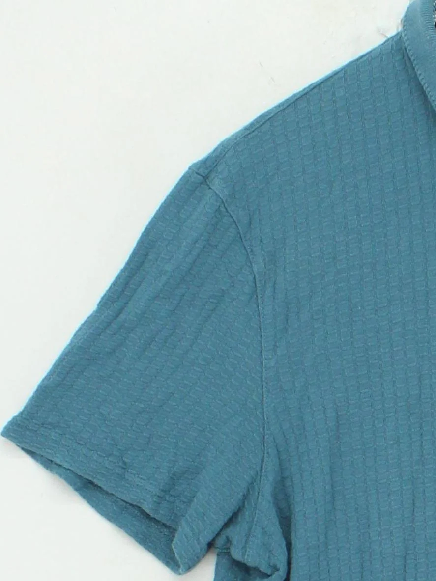 Ted Baker Men's Polo L Blue Cotton with Lyocell Modal Basic - Image 4