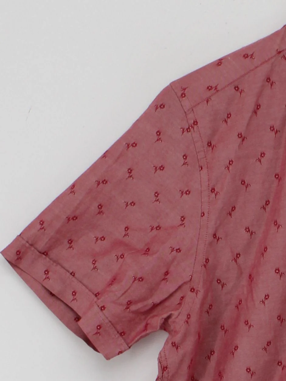 Ted Baker Men's Shirt L Red 100% Cotton Basic - Image 4